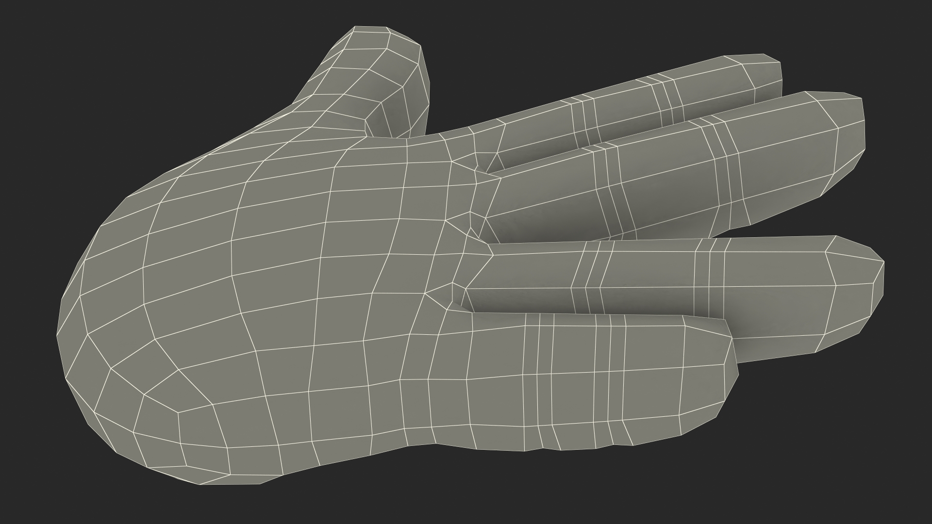 Vulcan Salute Emoji 3D model