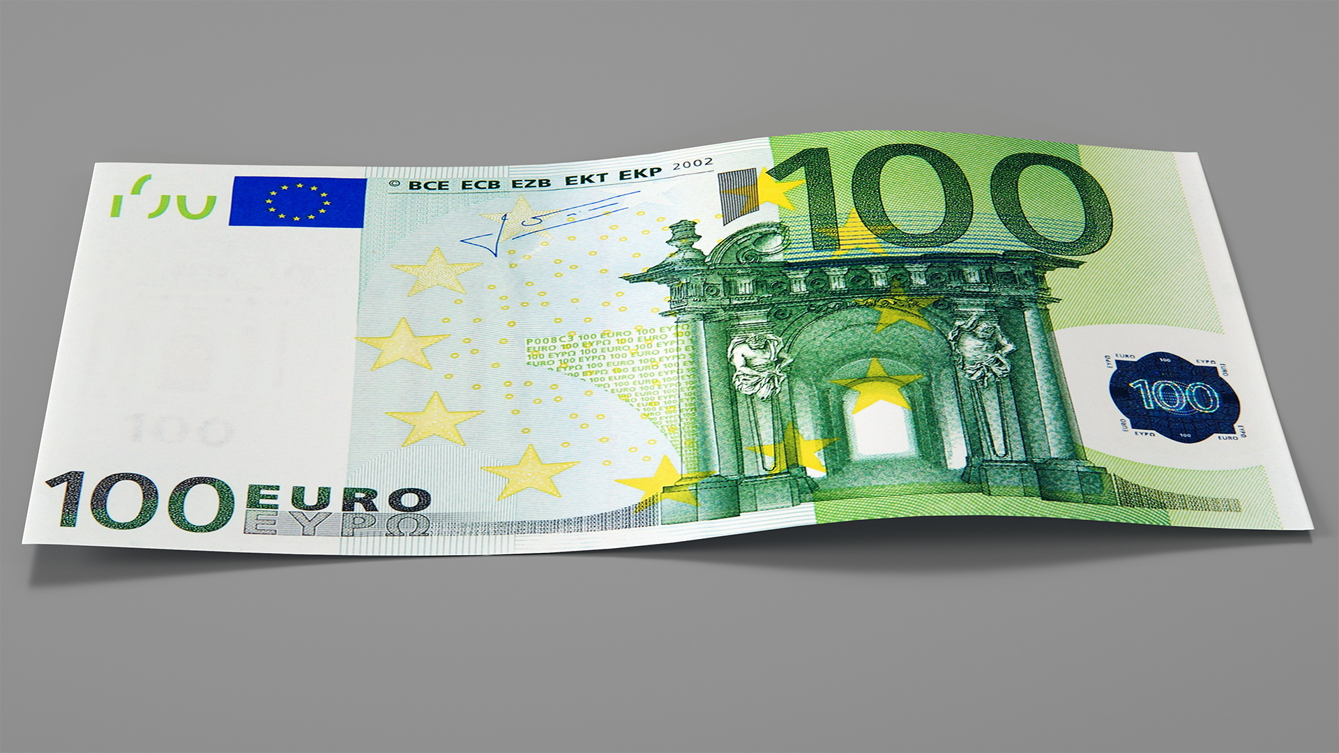 100 Euro Banknote 3D