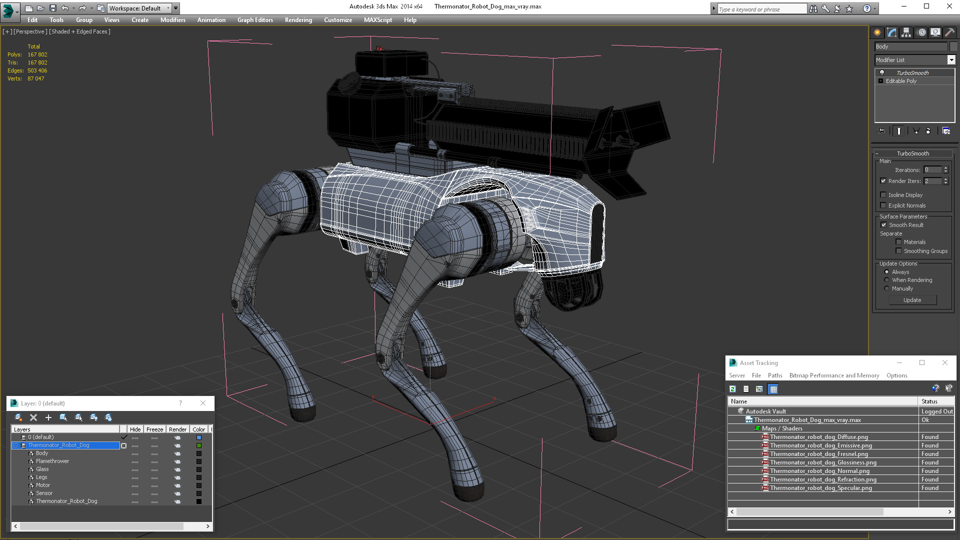 3D Thermonator Robot Dog