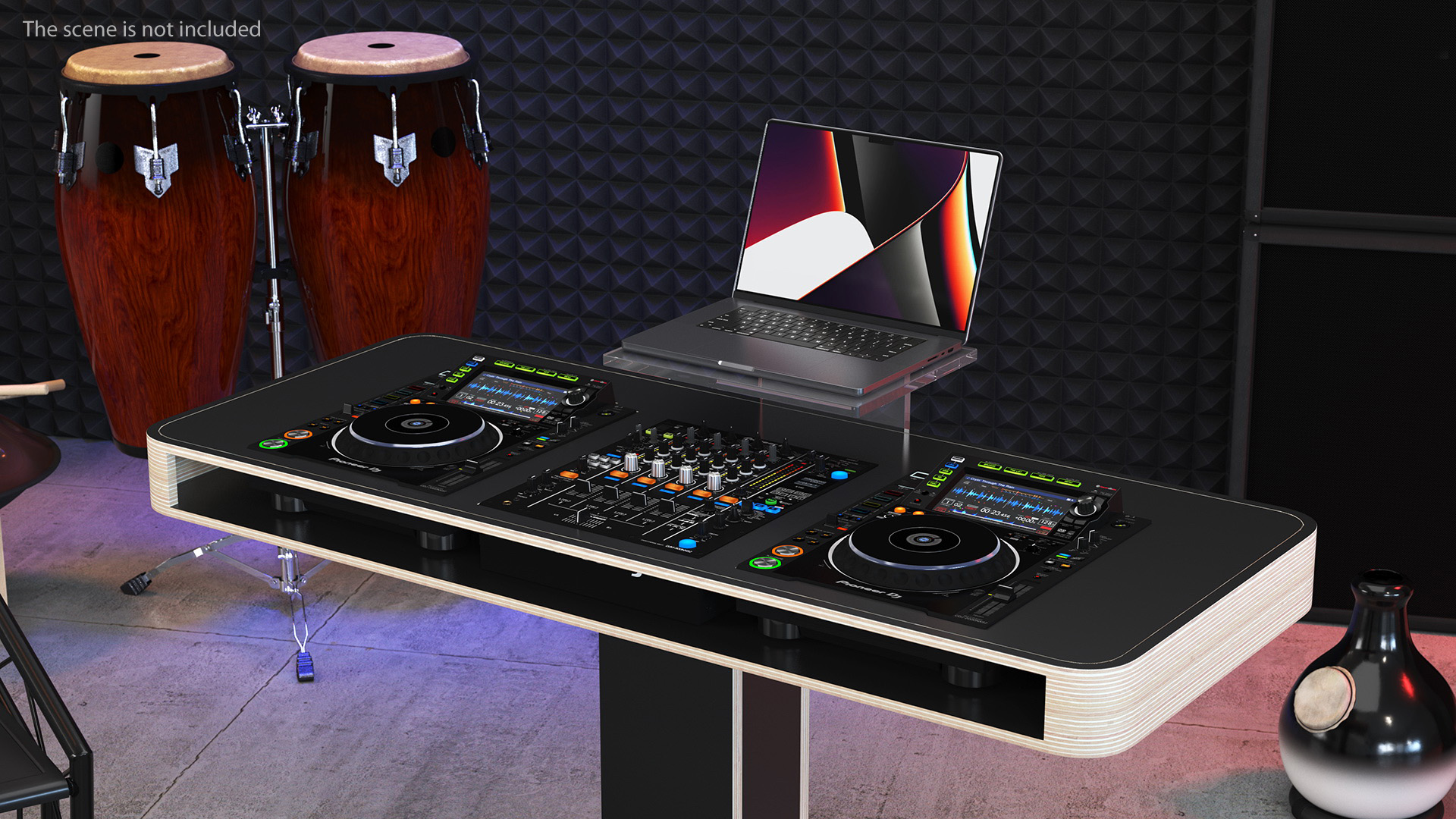 DJ Booth Black 3D model