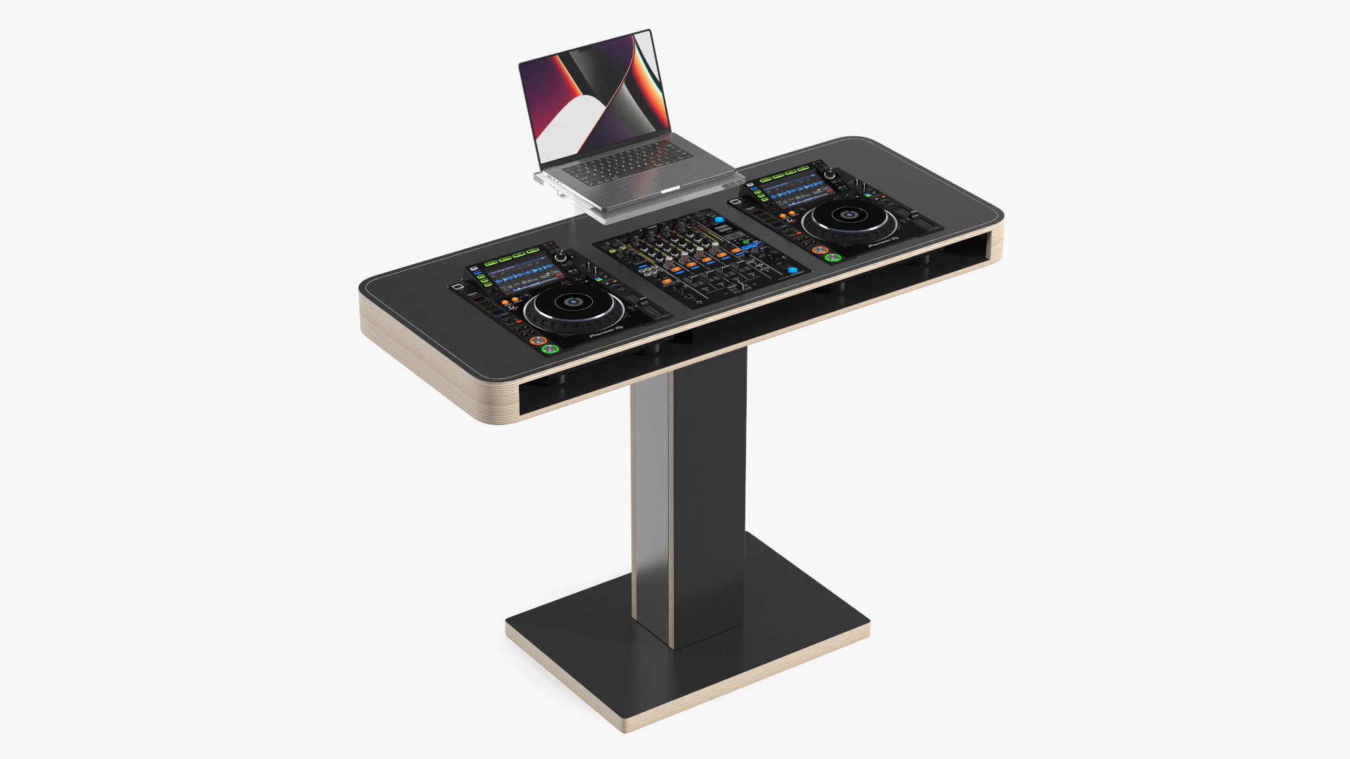 DJ Booth Black 3D model