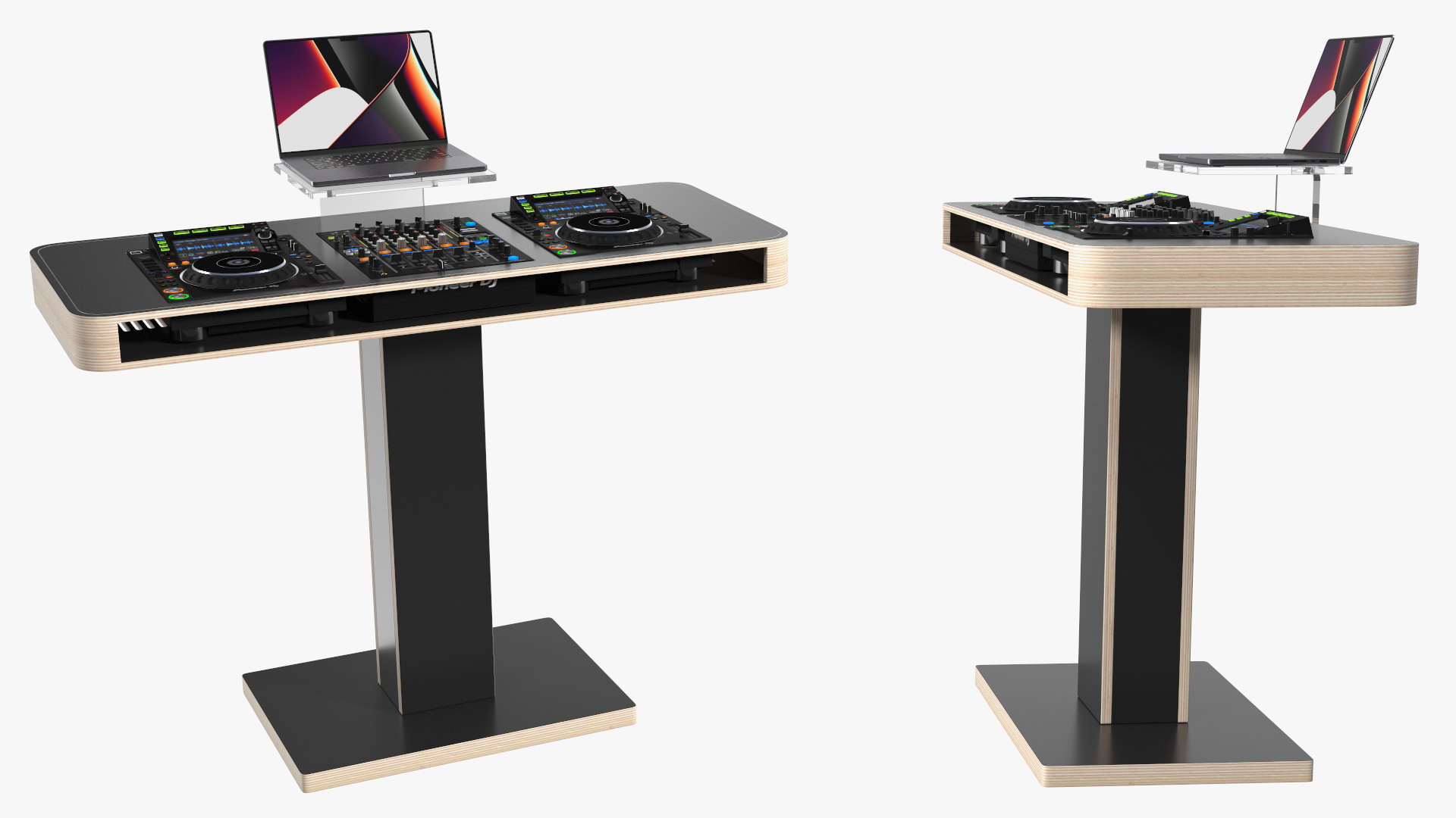 DJ Booth Black 3D model