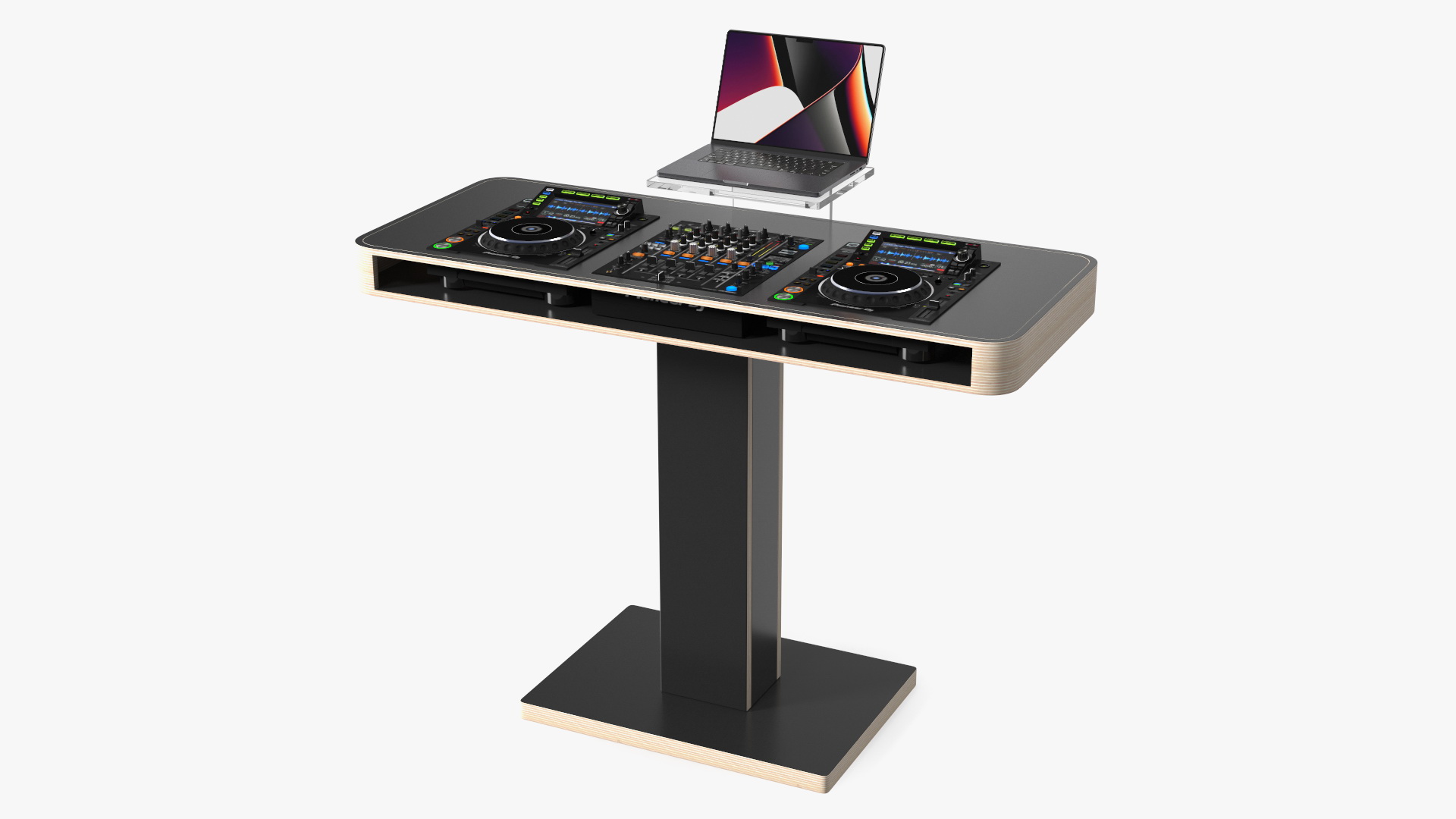 DJ Booth Black 3D model