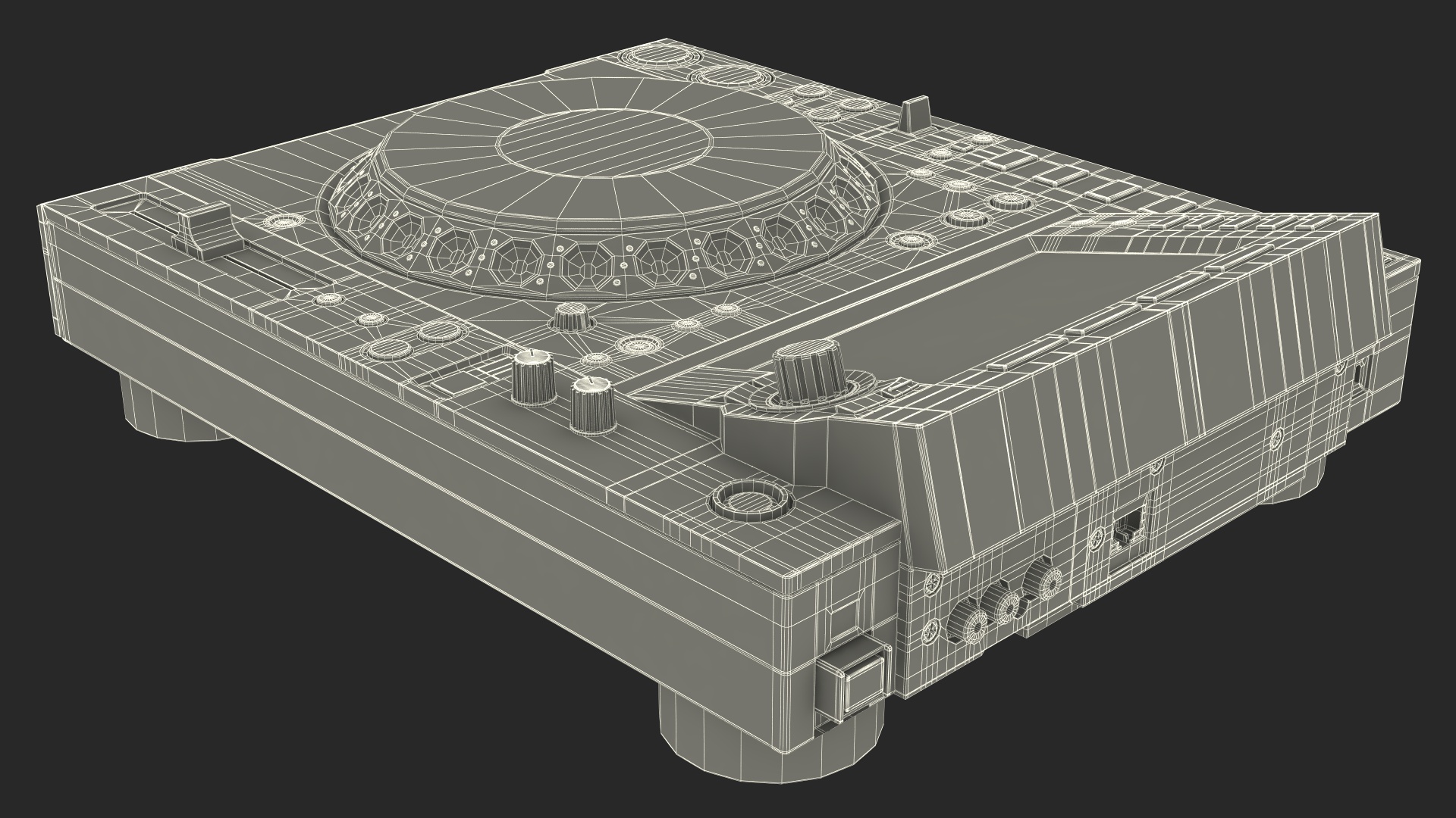 DJ Booth Black 3D model