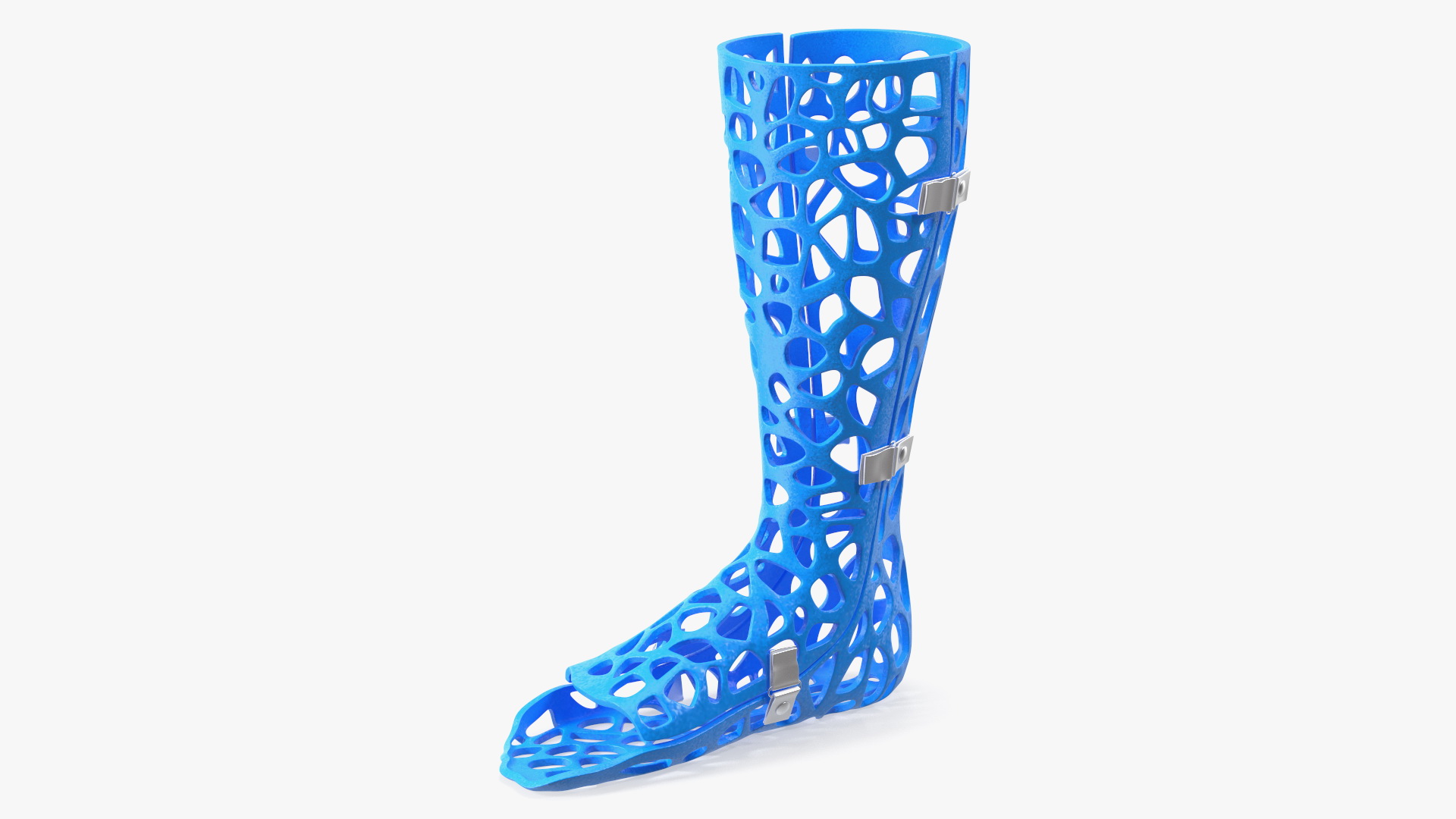 3D model 3D-Printed Orthopedic Cast Leg Blue