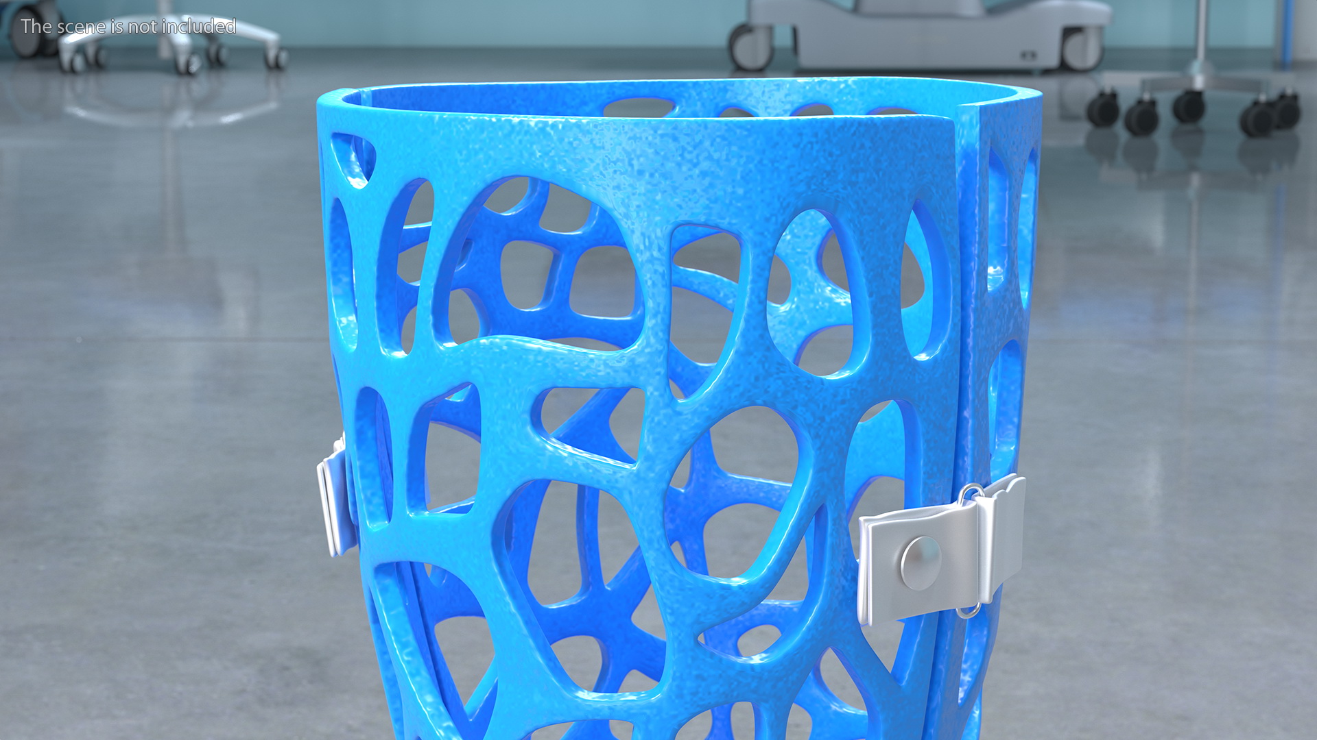 3D model 3D-Printed Orthopedic Cast Leg Blue