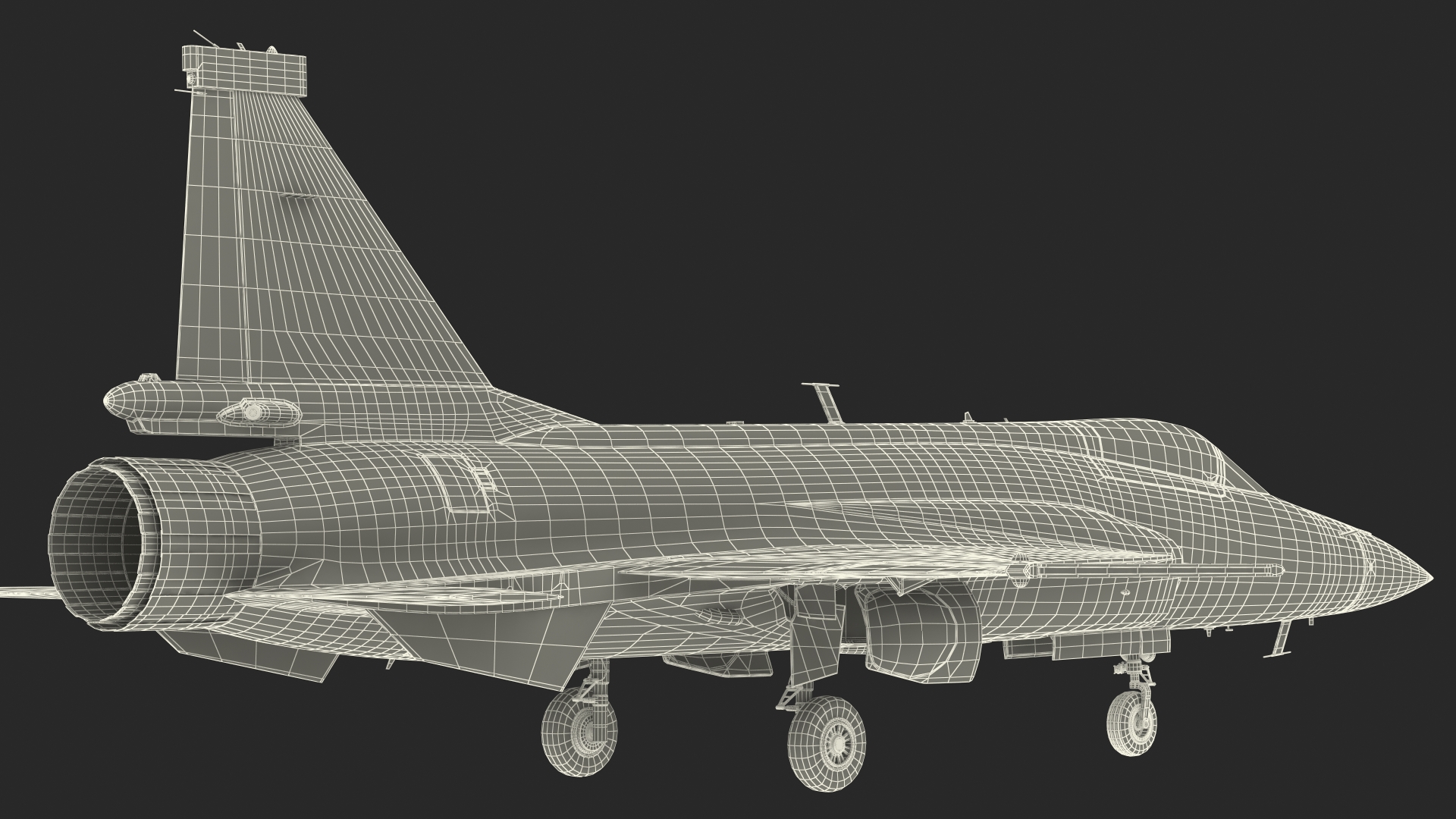 3D model Chengdu FC-1 Xiaolong Pakistan Air Force