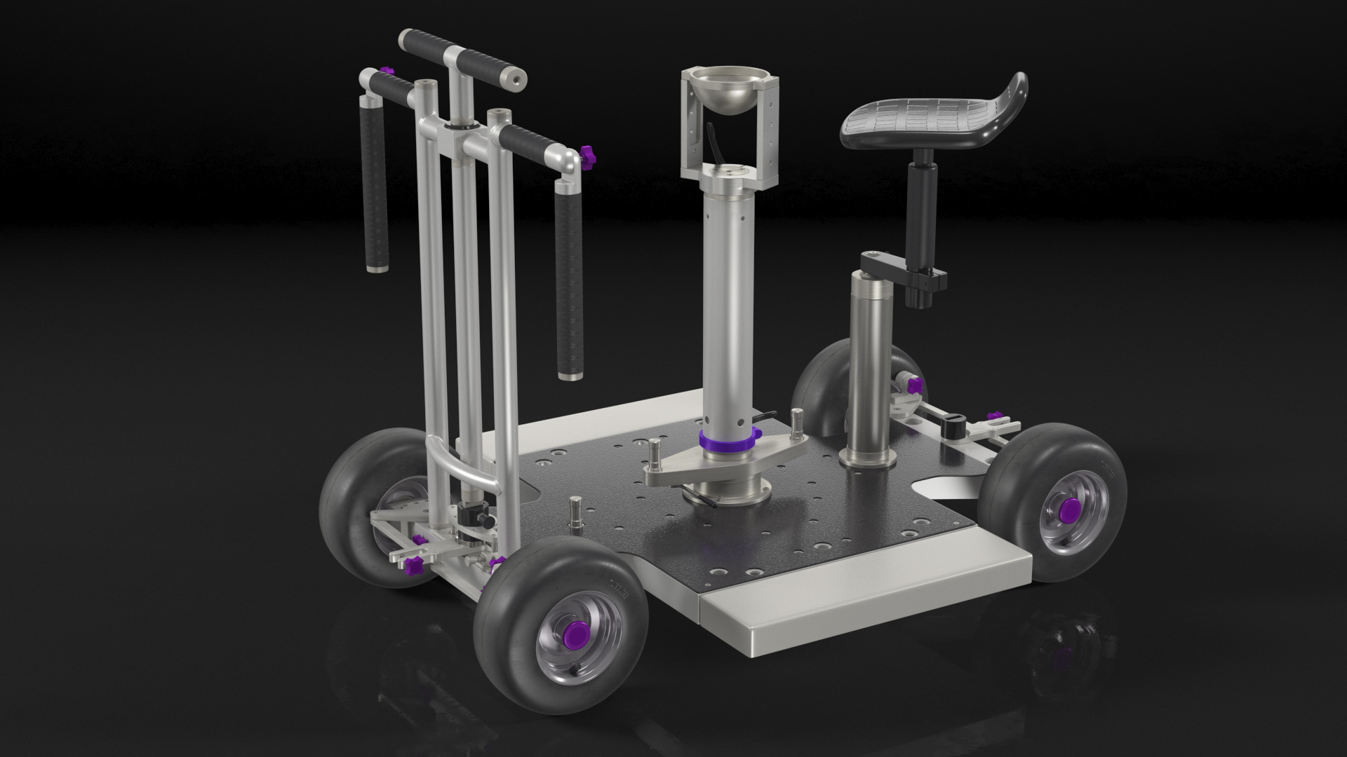 4x4 Dolly with Seat 3D model