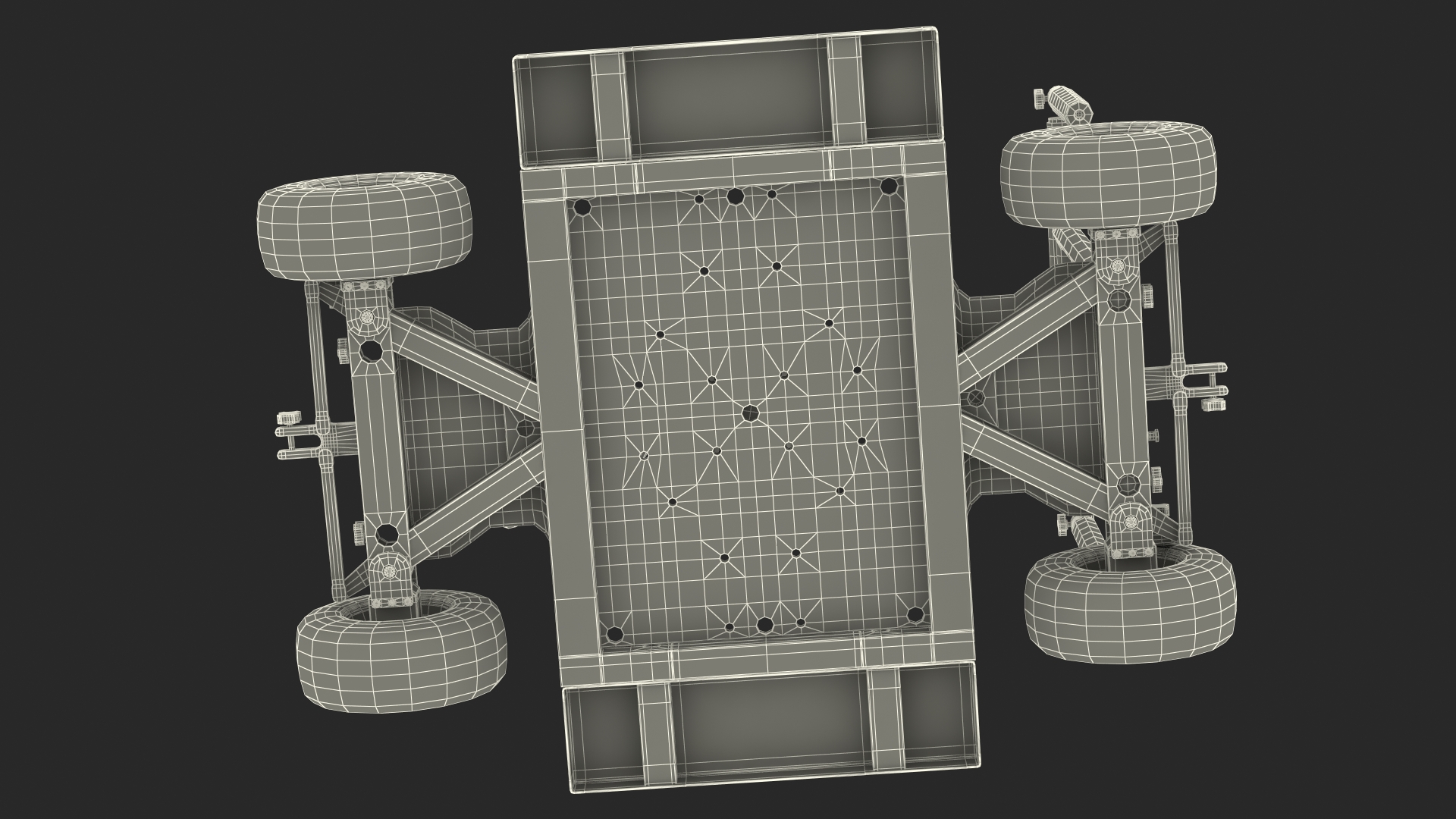 4x4 Dolly with Seat 3D model