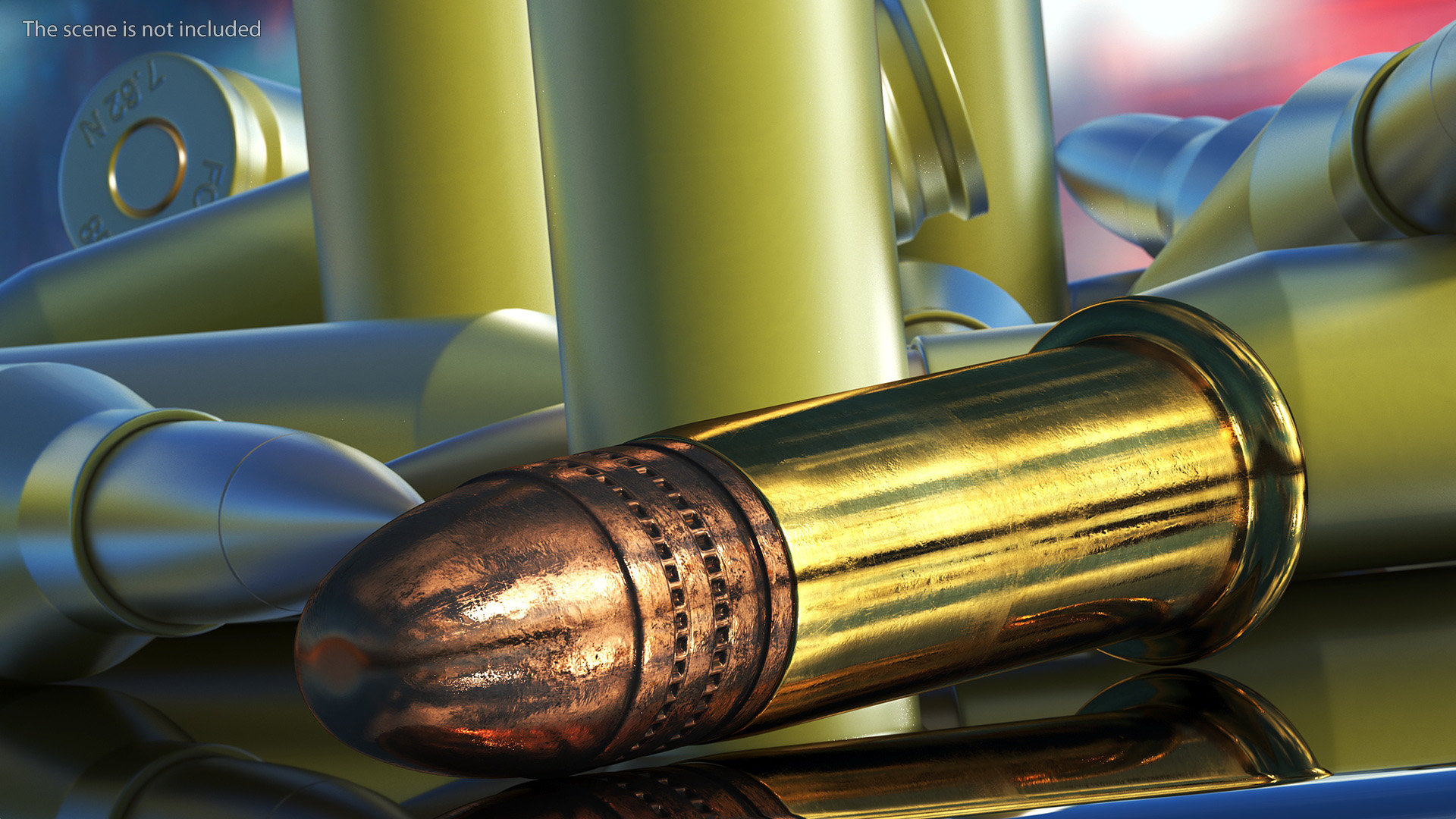 22 Caliber Bullet 3D