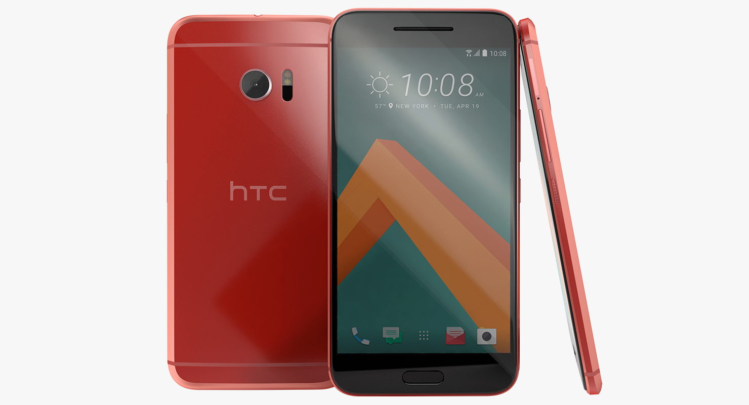 HTC 10 Camellia Red 3D model