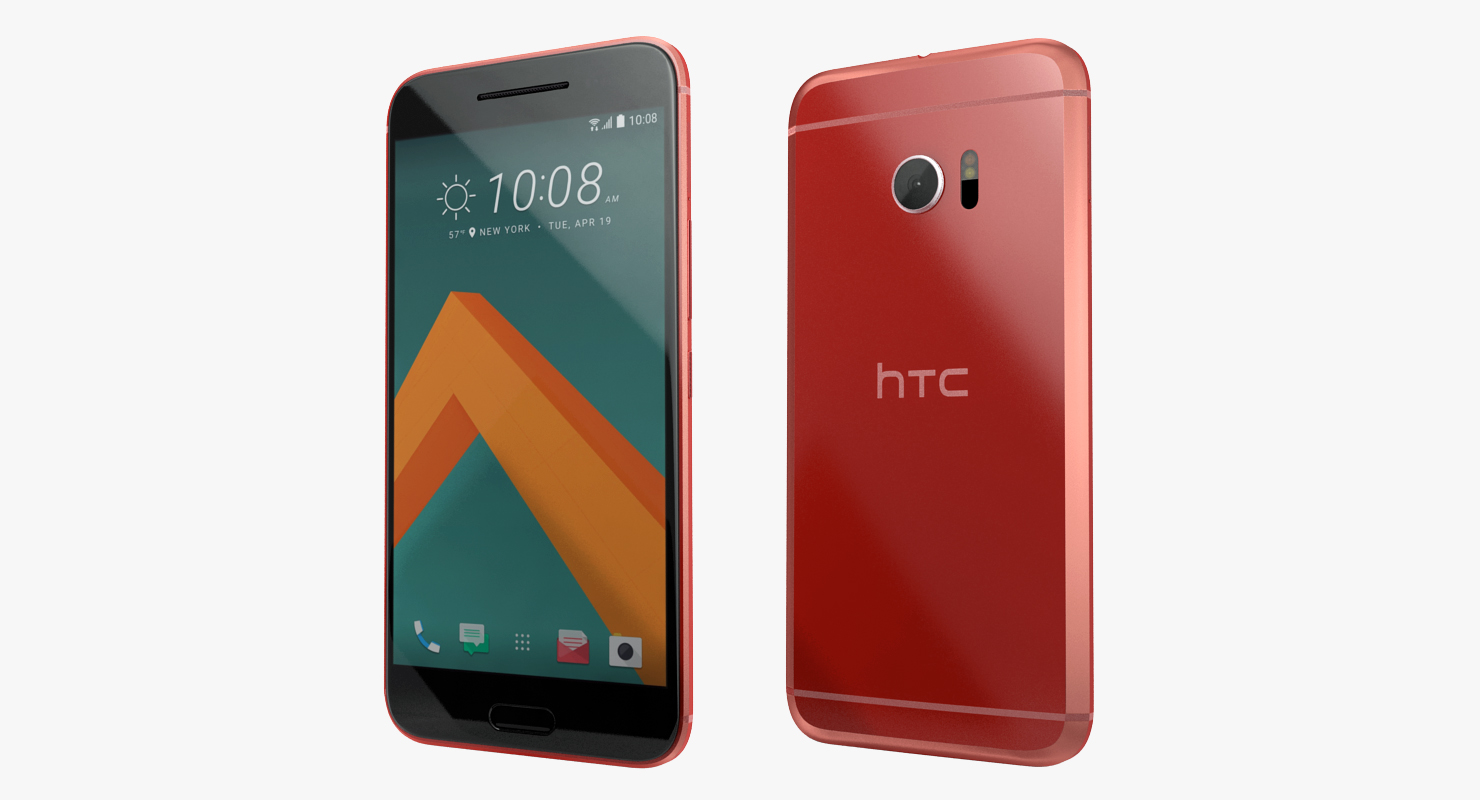 HTC 10 Camellia Red 3D model