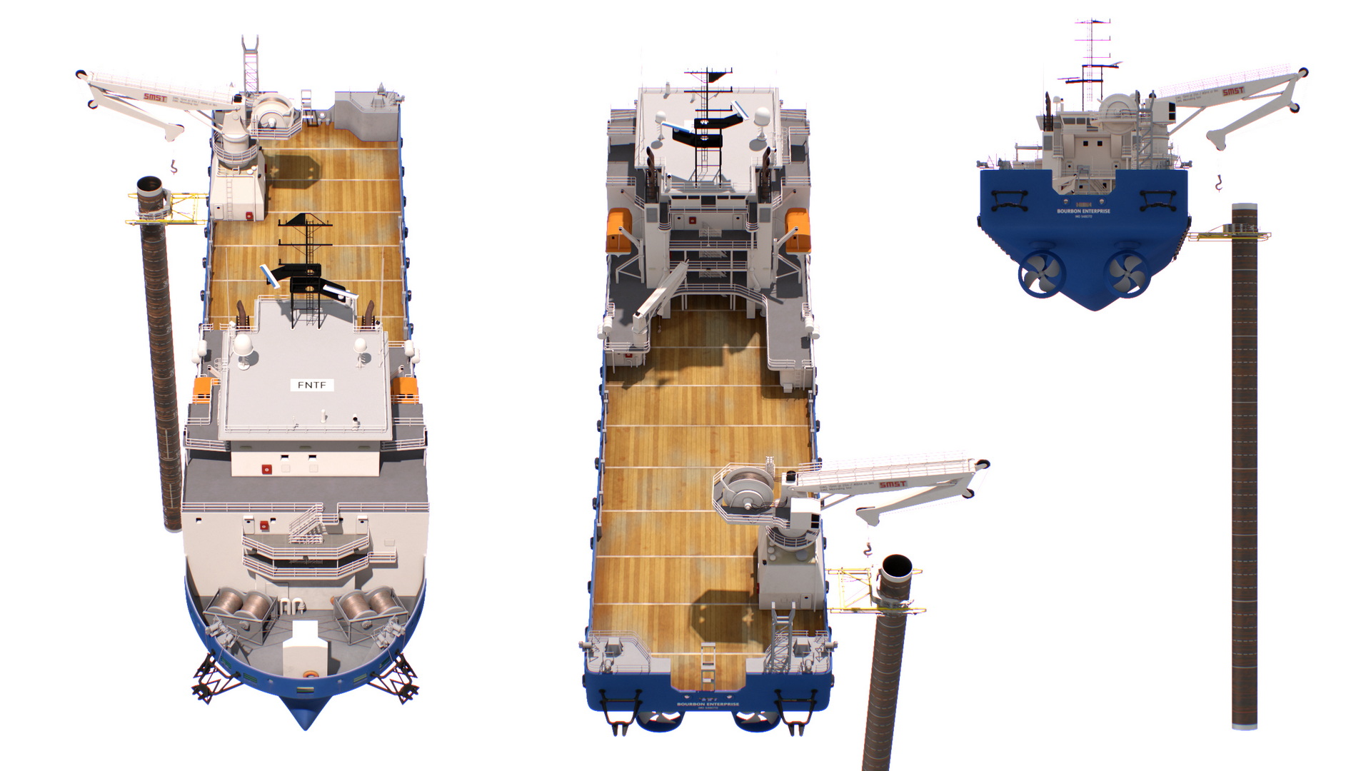 3D Construction Vessel and Offshore Subsea DWCM Cutter