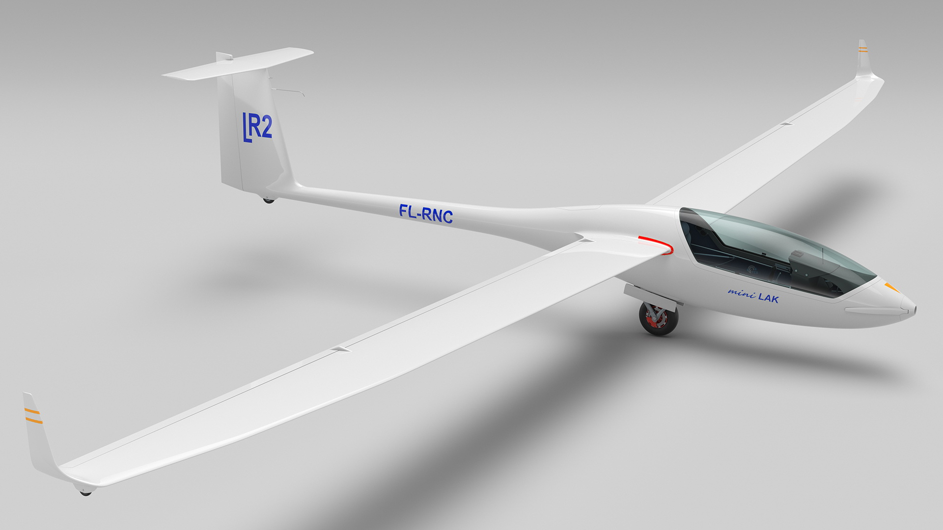 3D model Electric Glider MiniLAK Rigged