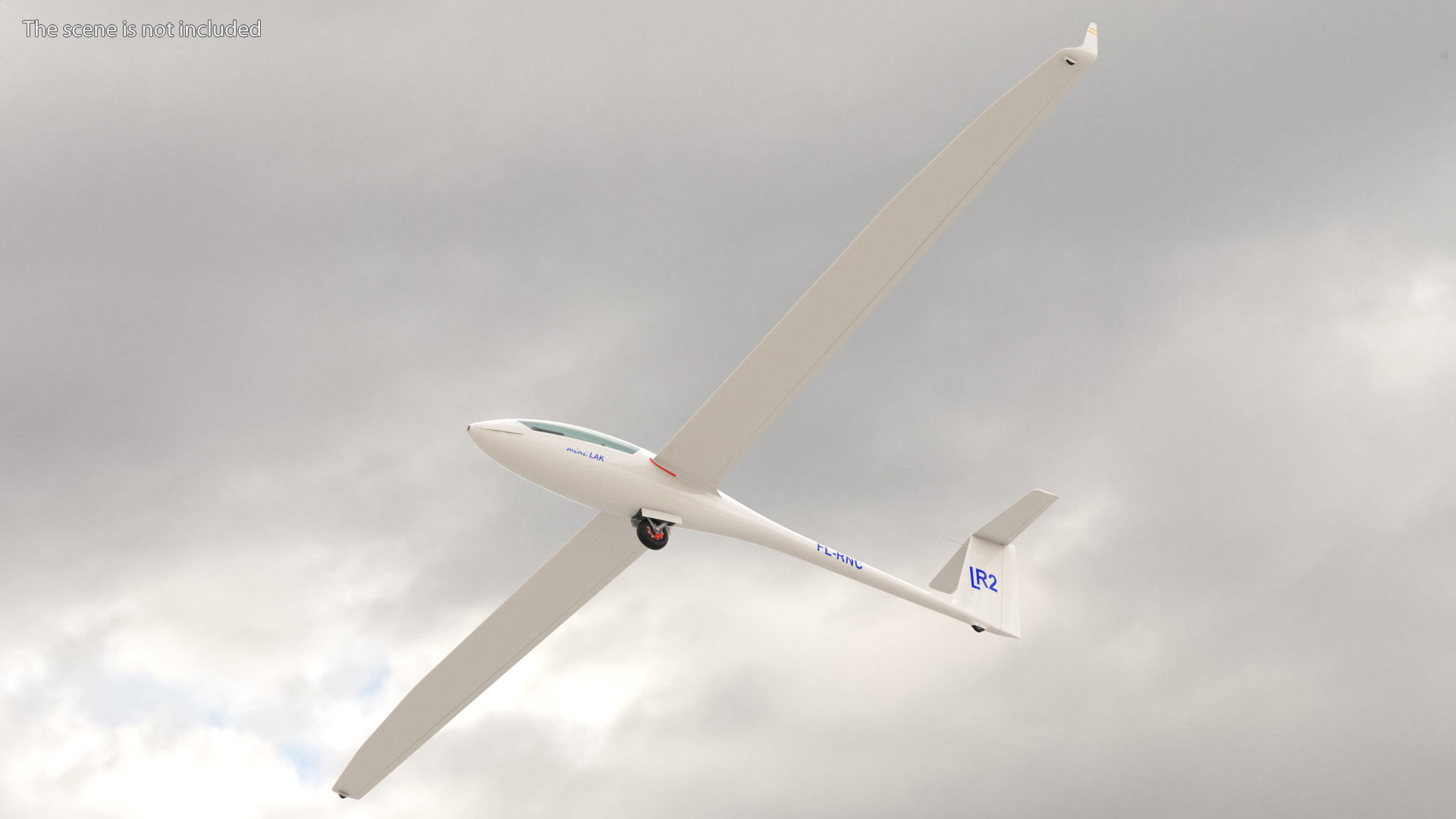 3D model Electric Glider MiniLAK Rigged