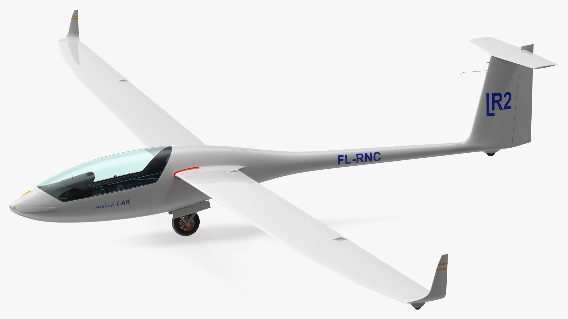 3D model Electric Glider MiniLAK Rigged