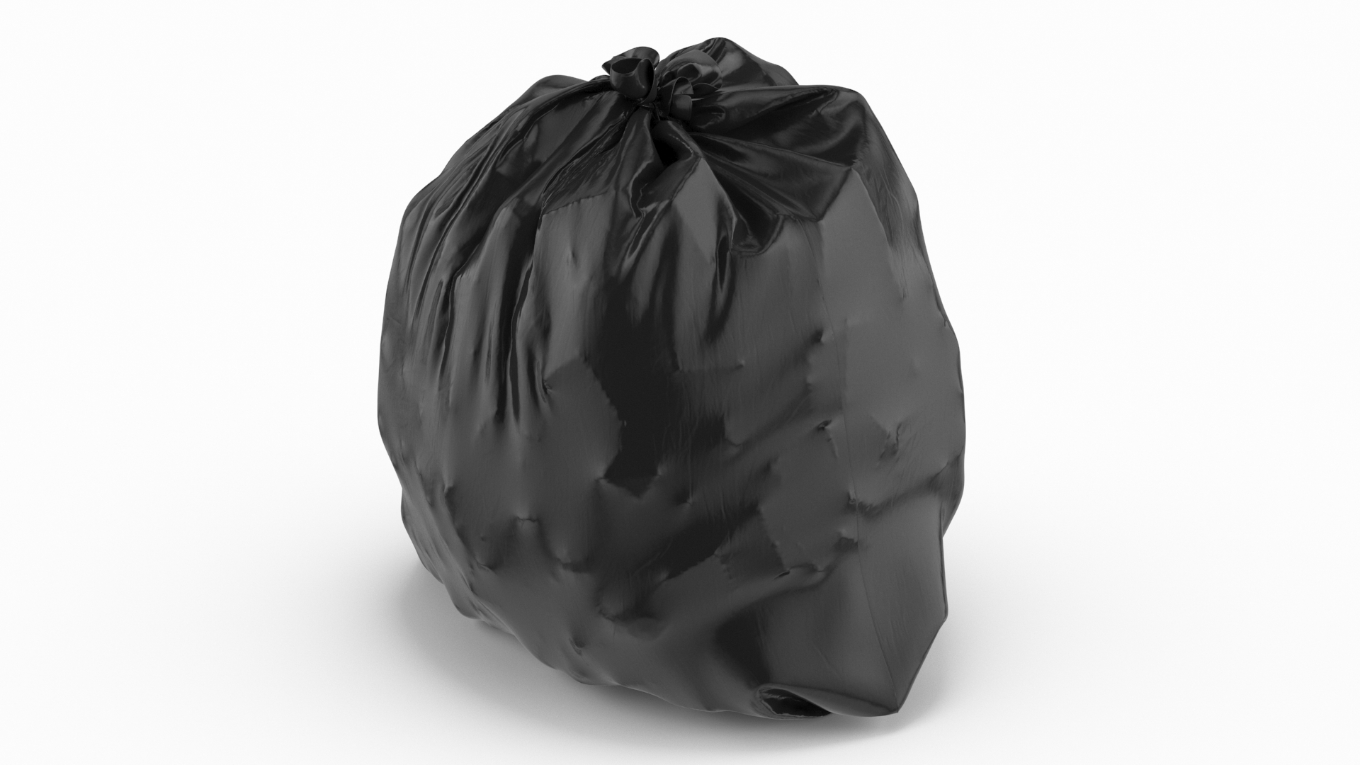 3D Tied Garbage Bag