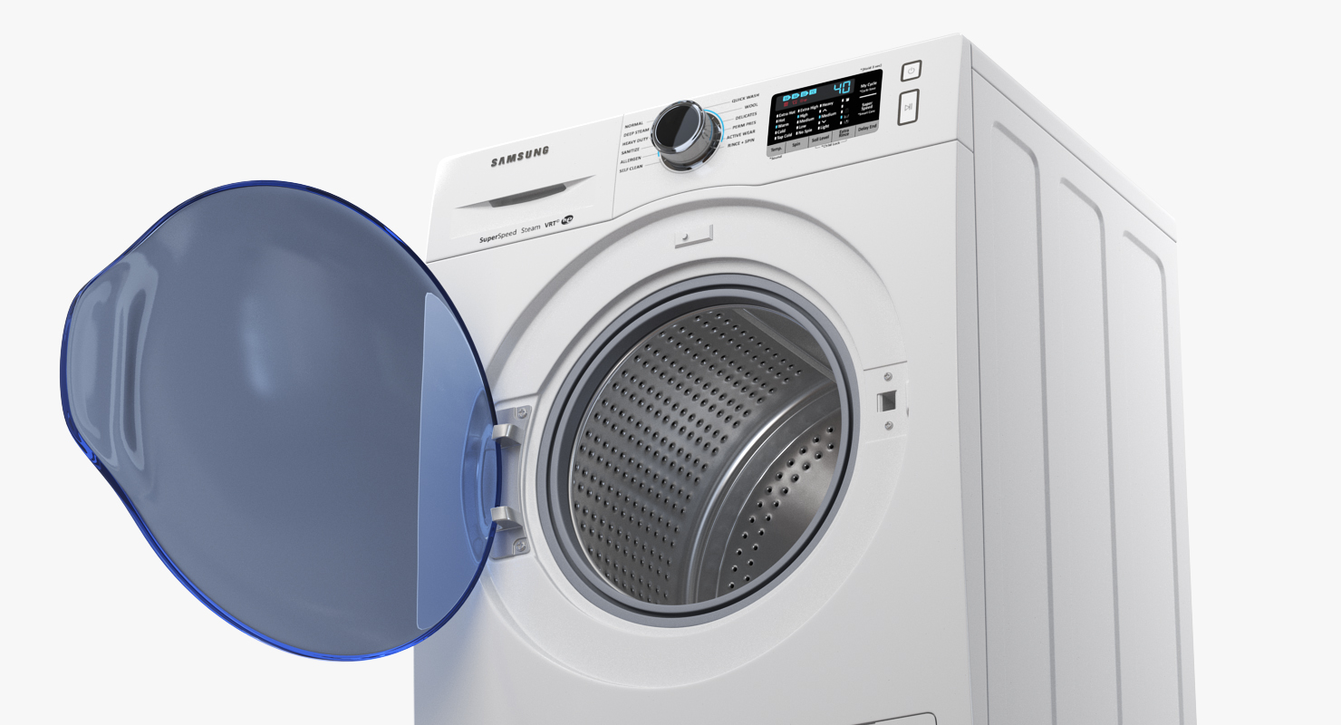 3D model Washing Machine Samsung WW6800