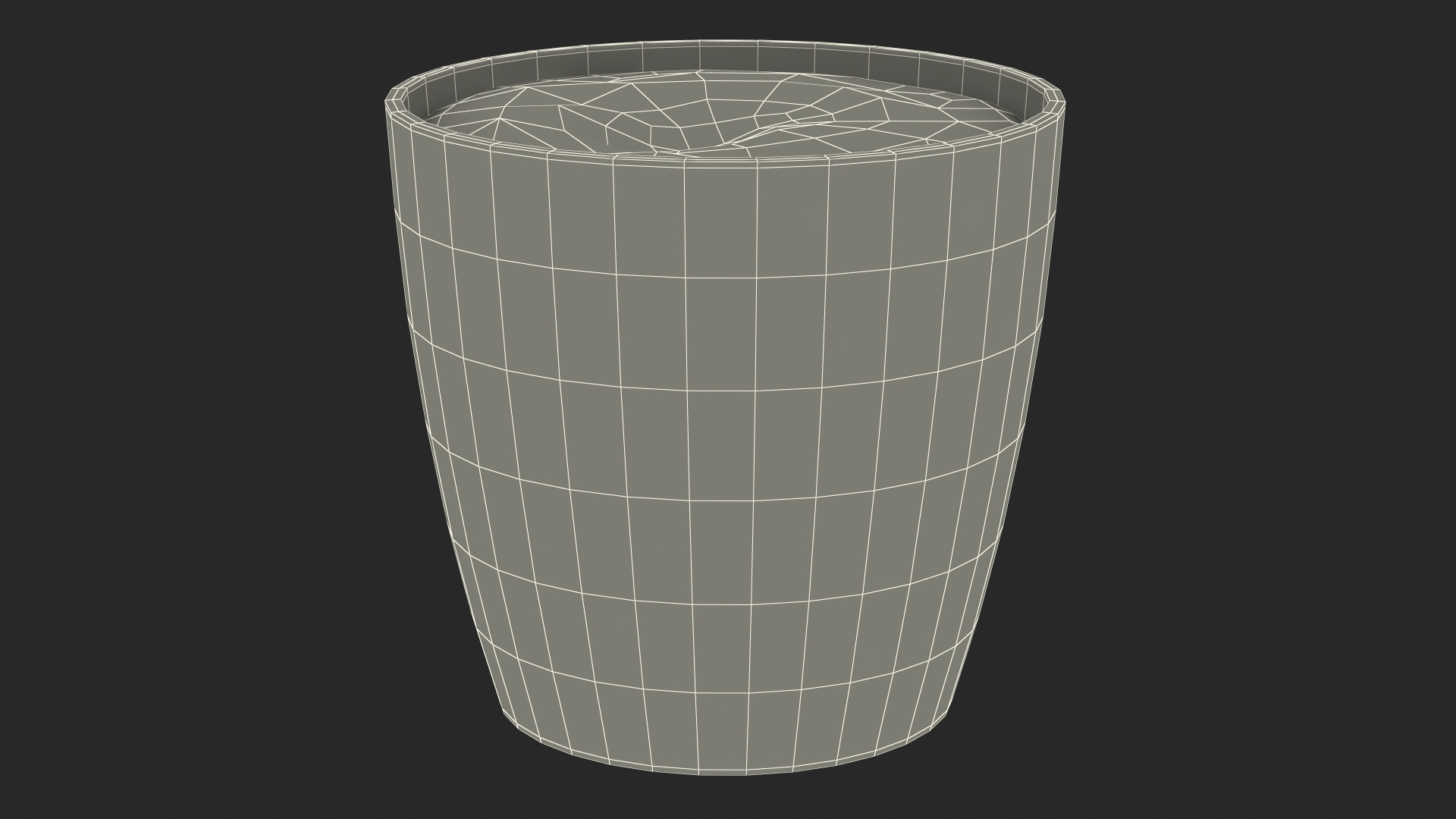 3D Pot with Soil model