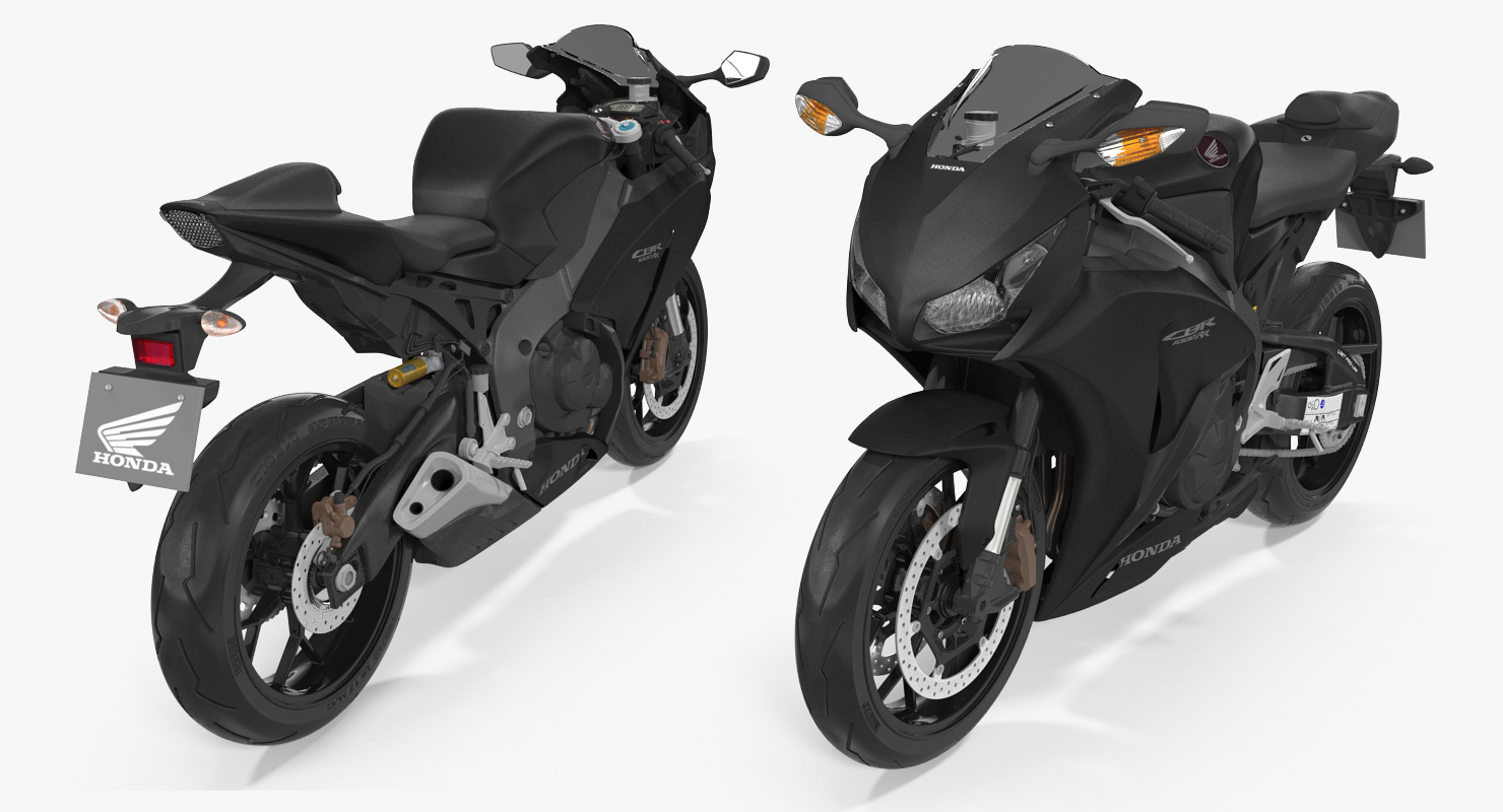 3D model Sport Motorcycles Honda Fireblade 2017 Rigged