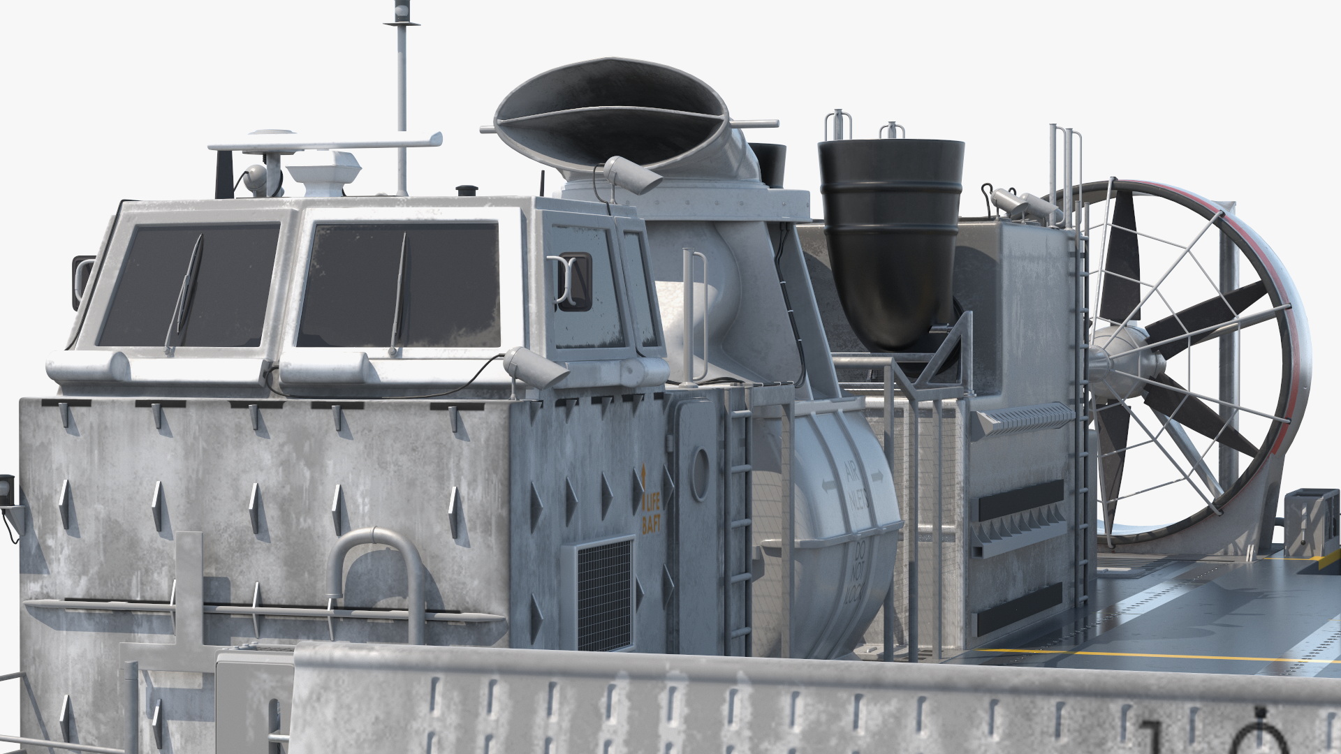 Military Hovercraft 3D model