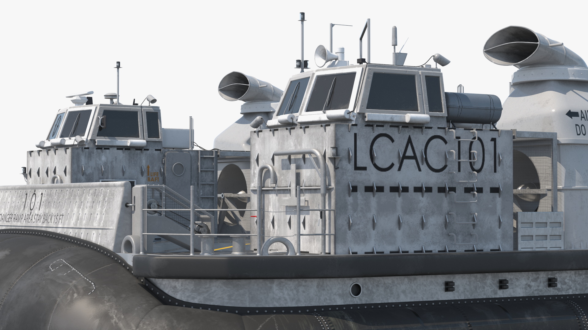 Military Hovercraft 3D model