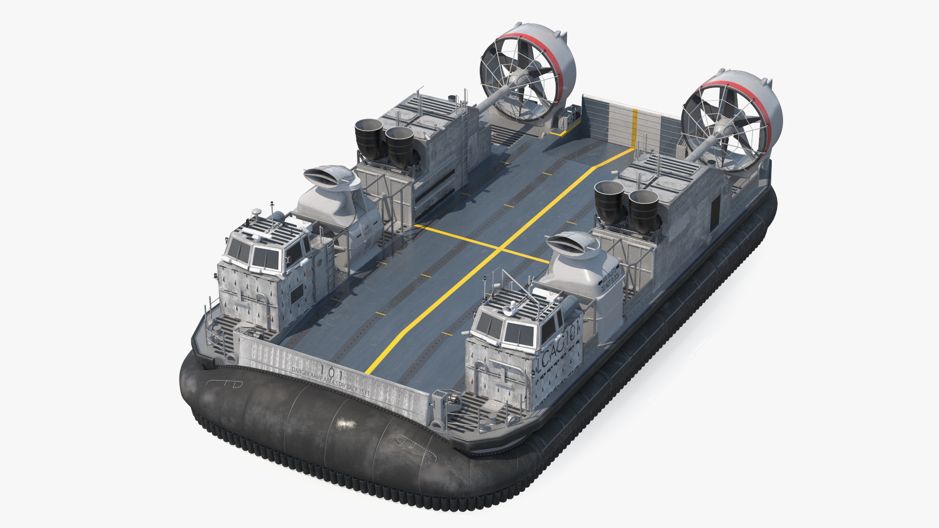 Military Hovercraft 3D model