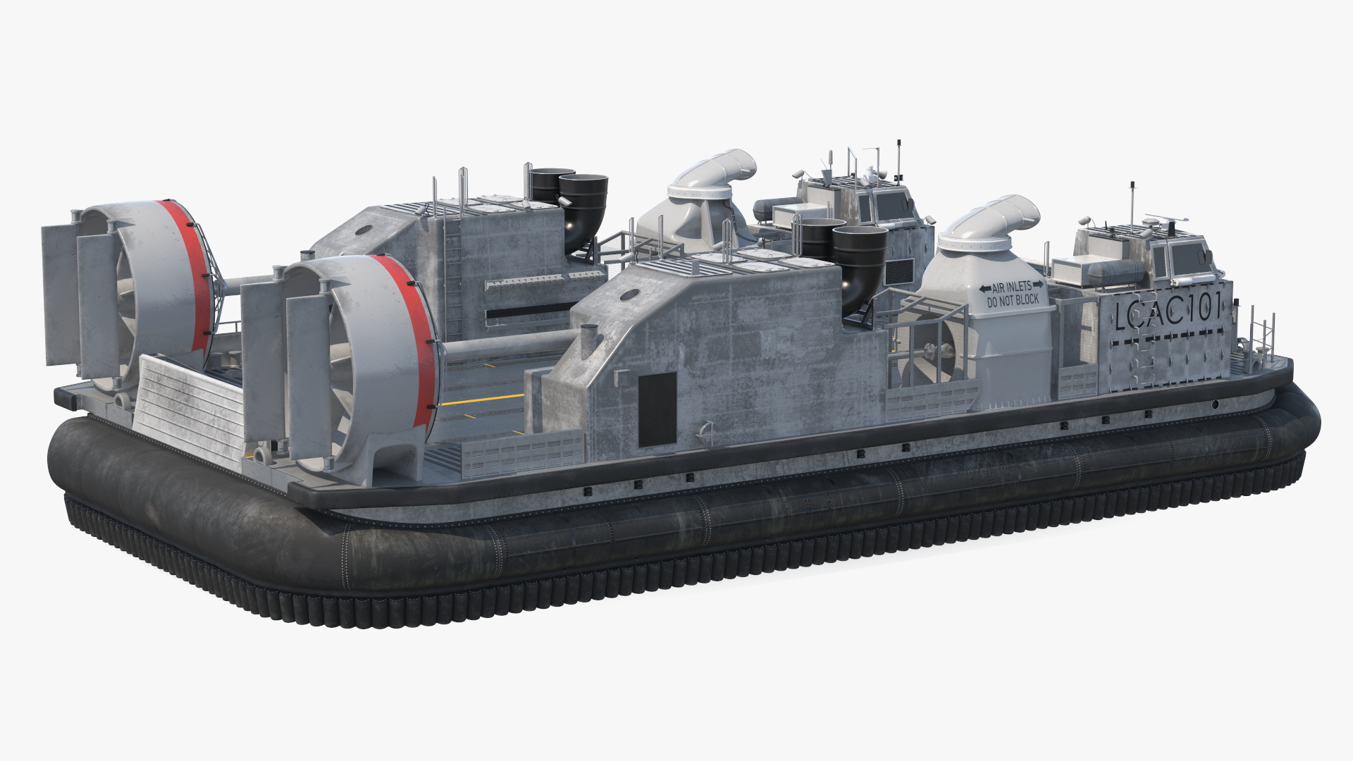 Military Hovercraft 3D model