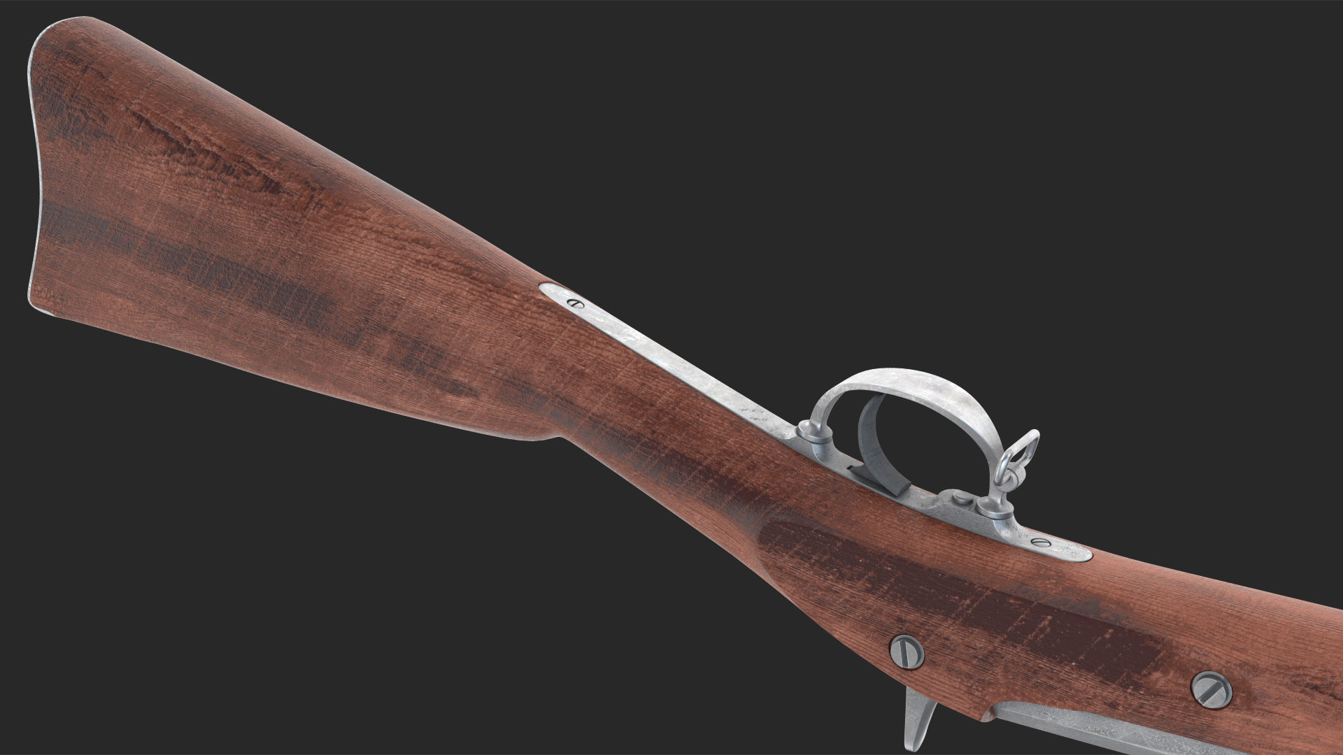 3D Vintage Flintlock Rifle model