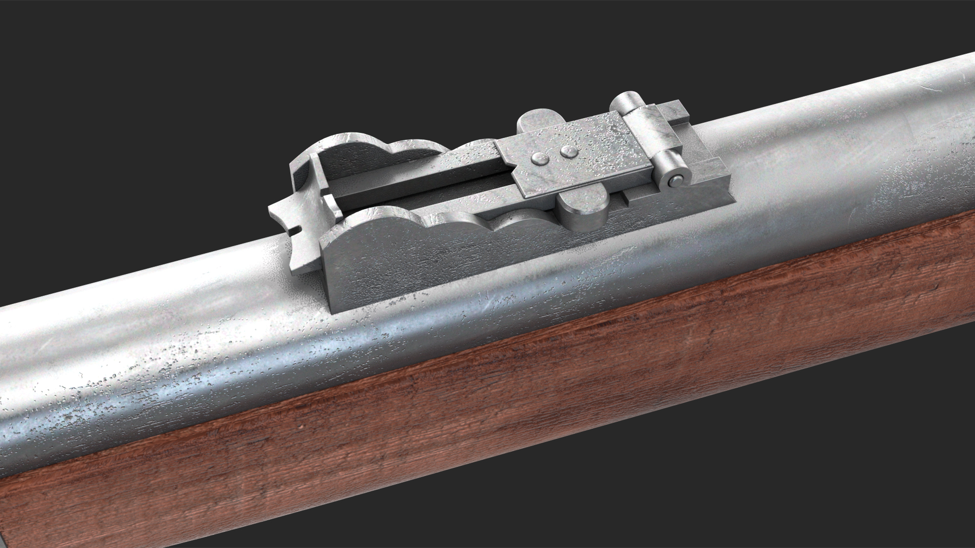 3D Vintage Flintlock Rifle model