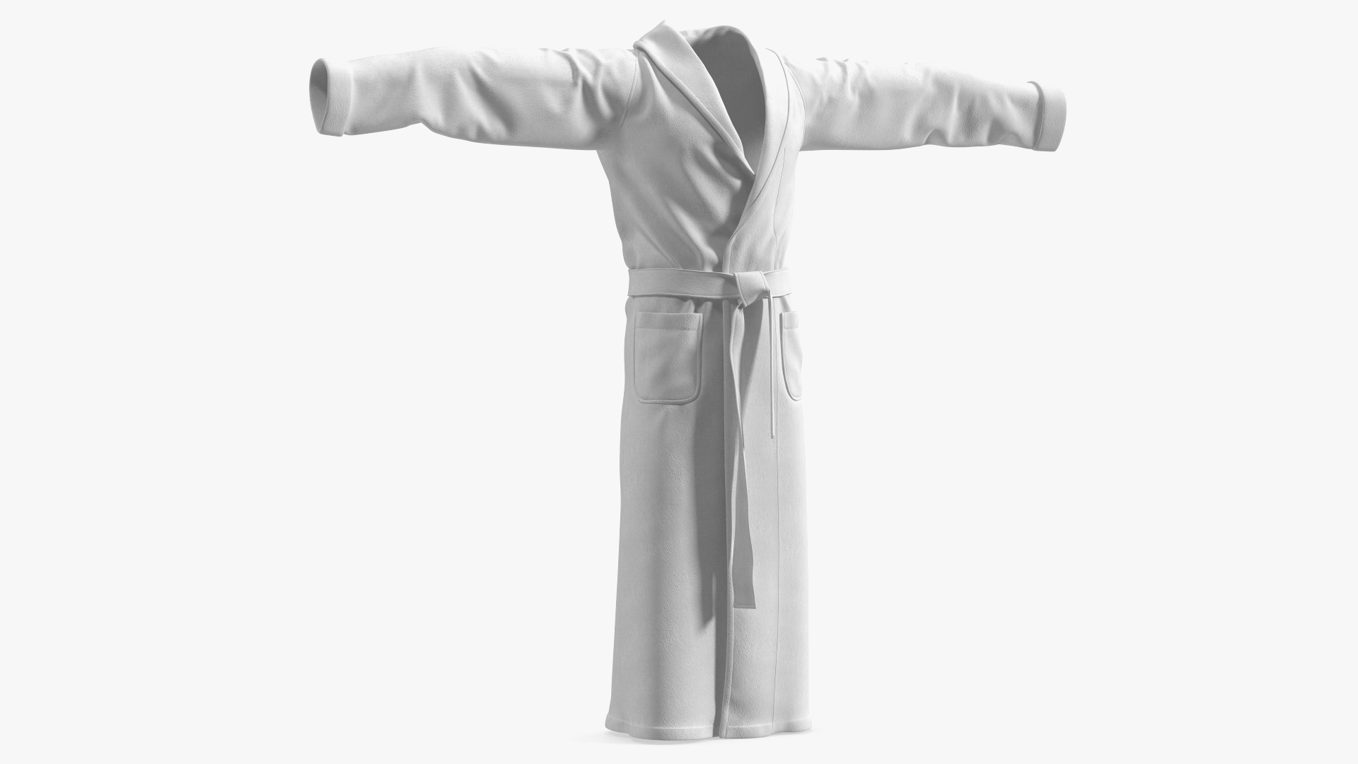 Spa Bathrobe T-Pose 3D model