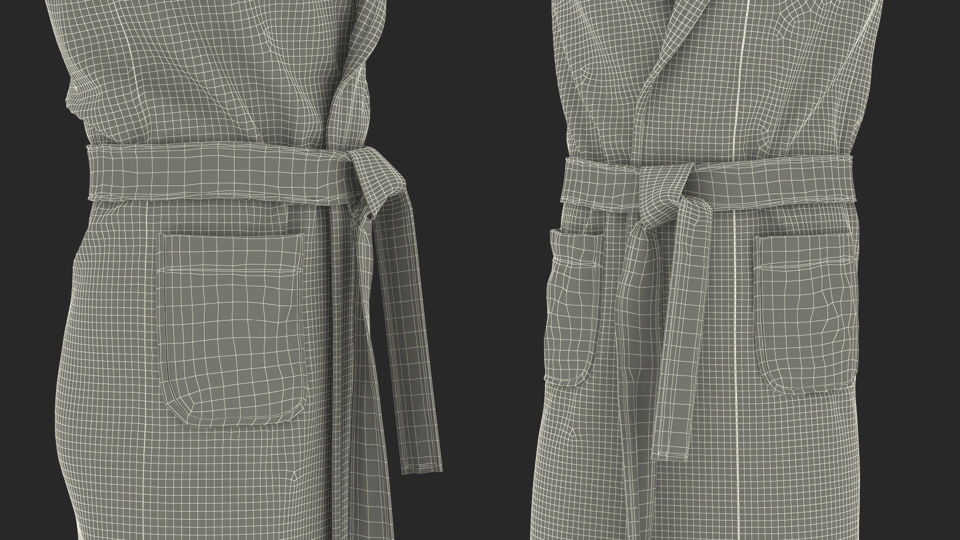 Spa Bathrobe T-Pose 3D model