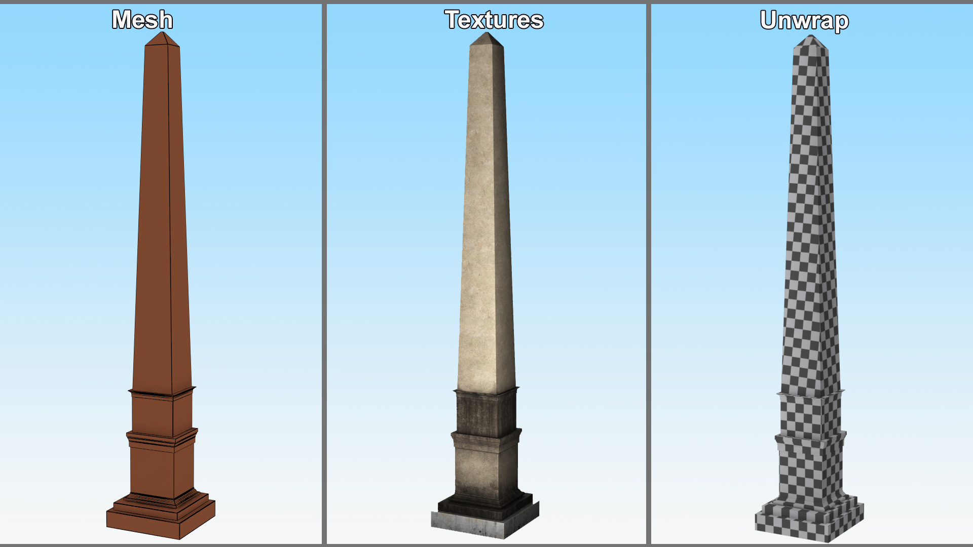 Ancient Egyptian Obelisk 3D model