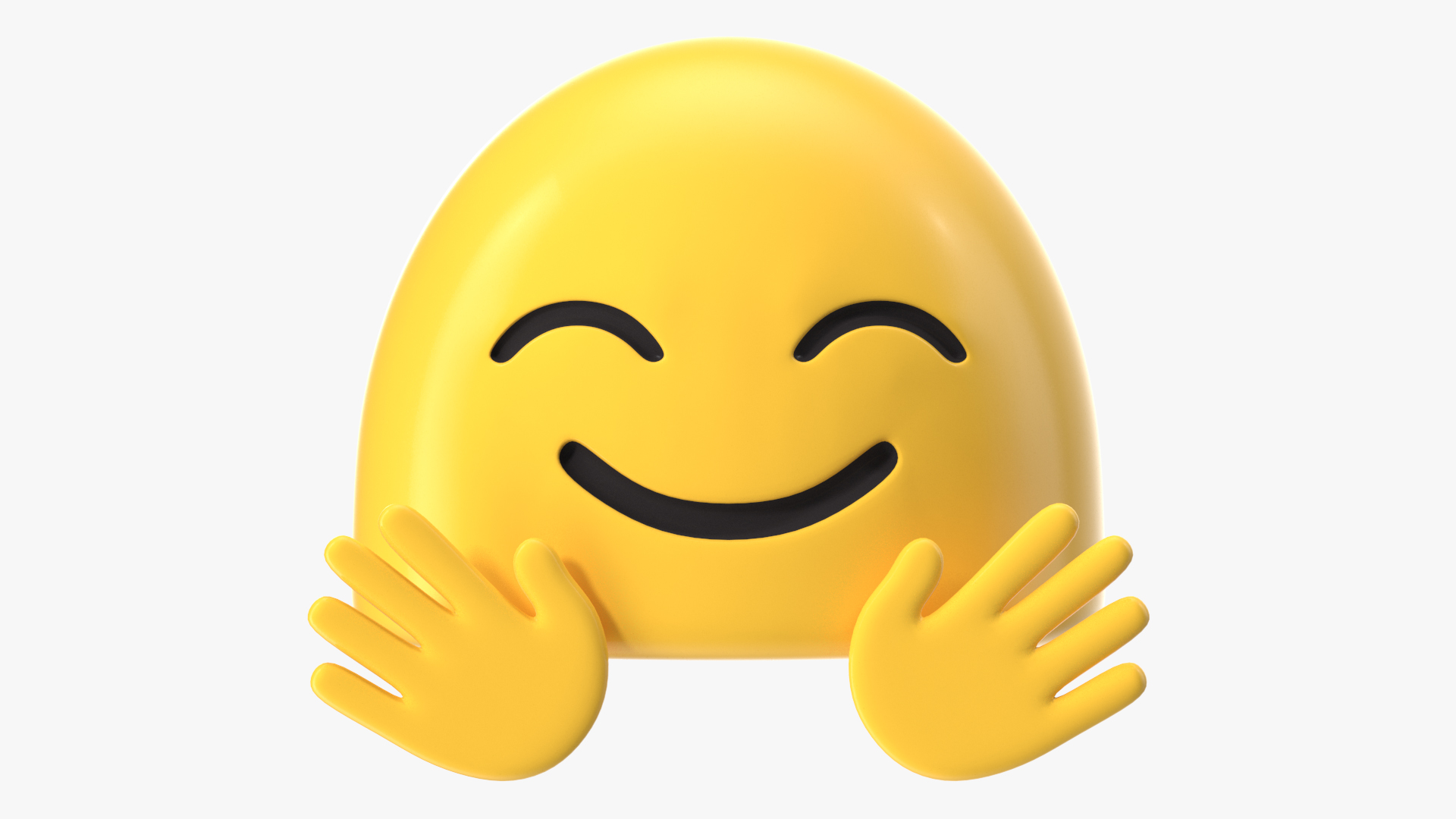 3D Hugging Face Android Emoji