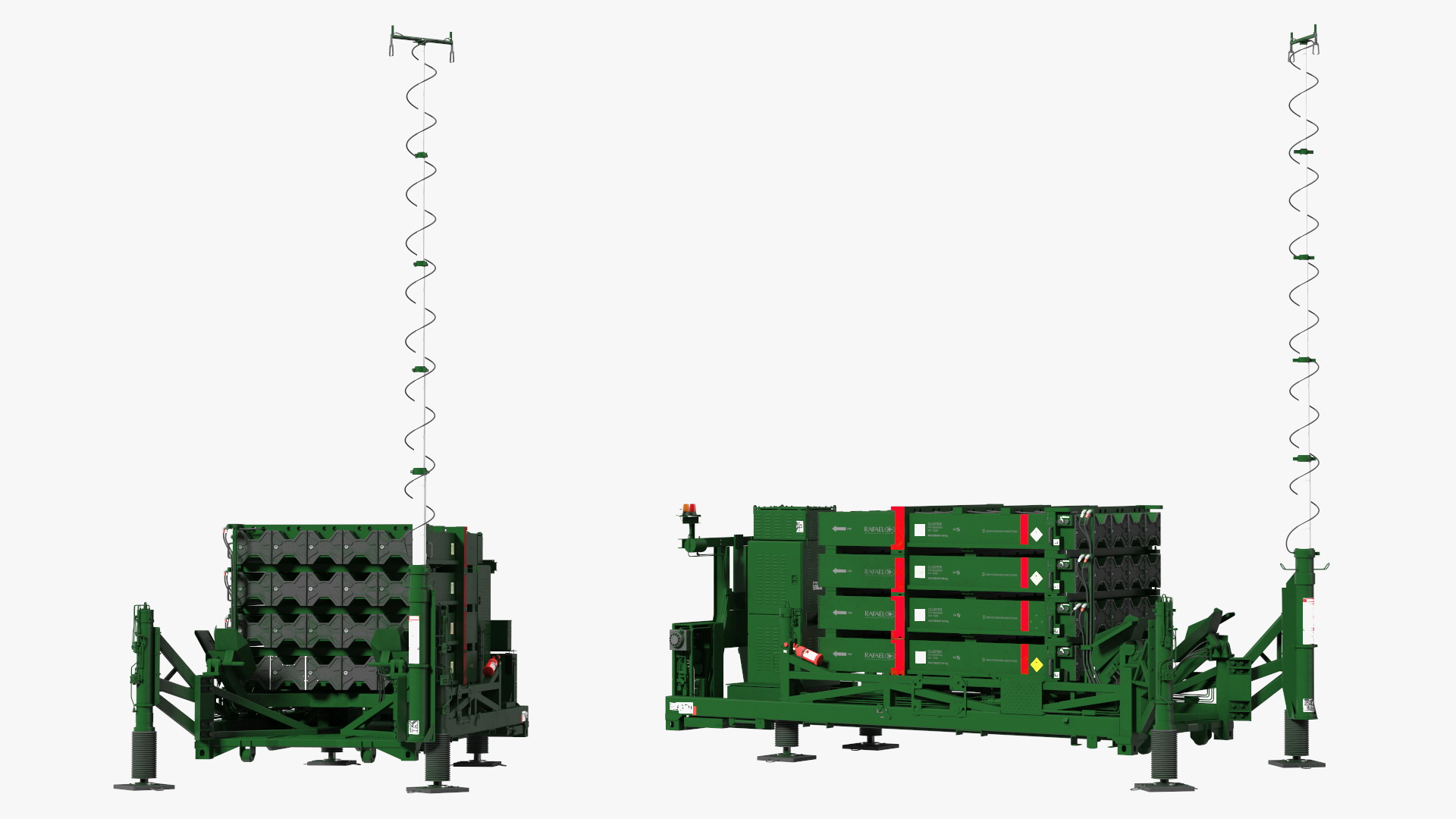 3D Iron Dome Air Defense Batteries