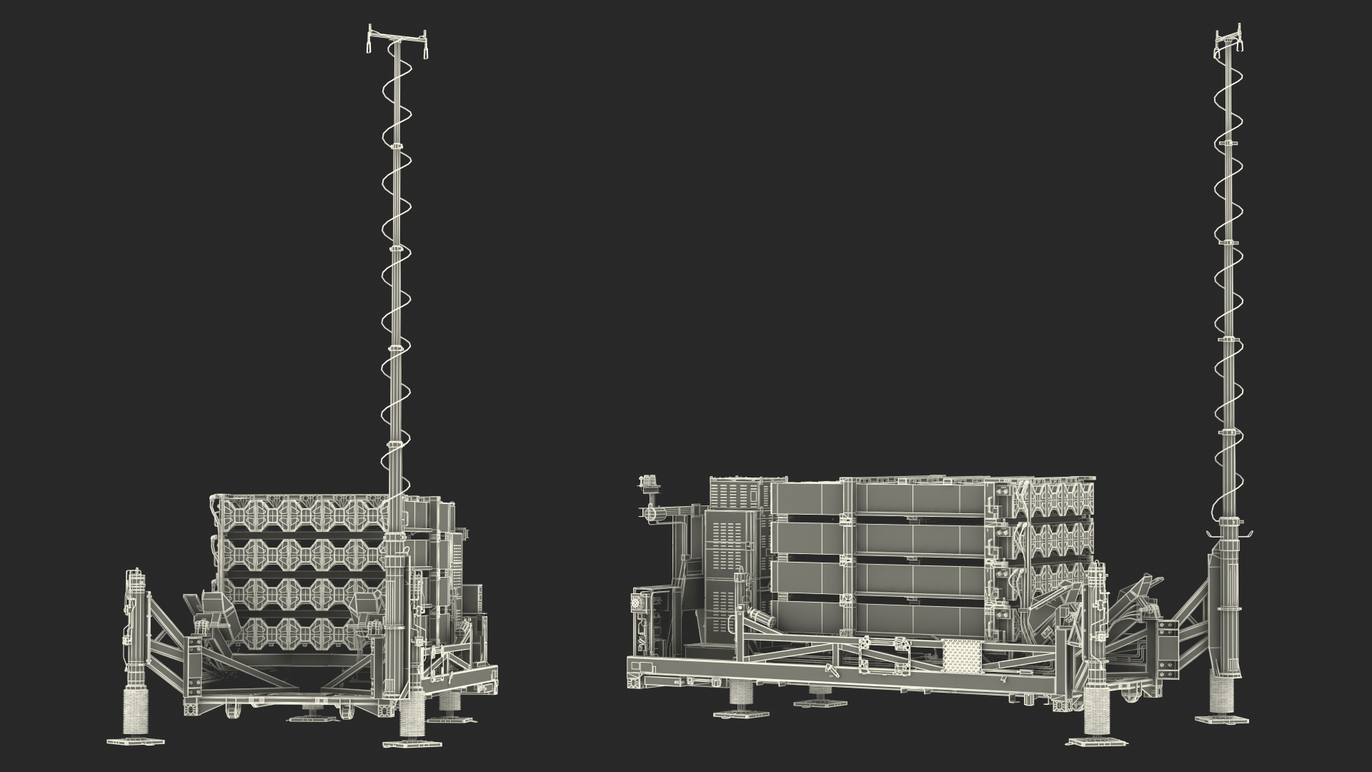 3D Iron Dome Air Defense Batteries