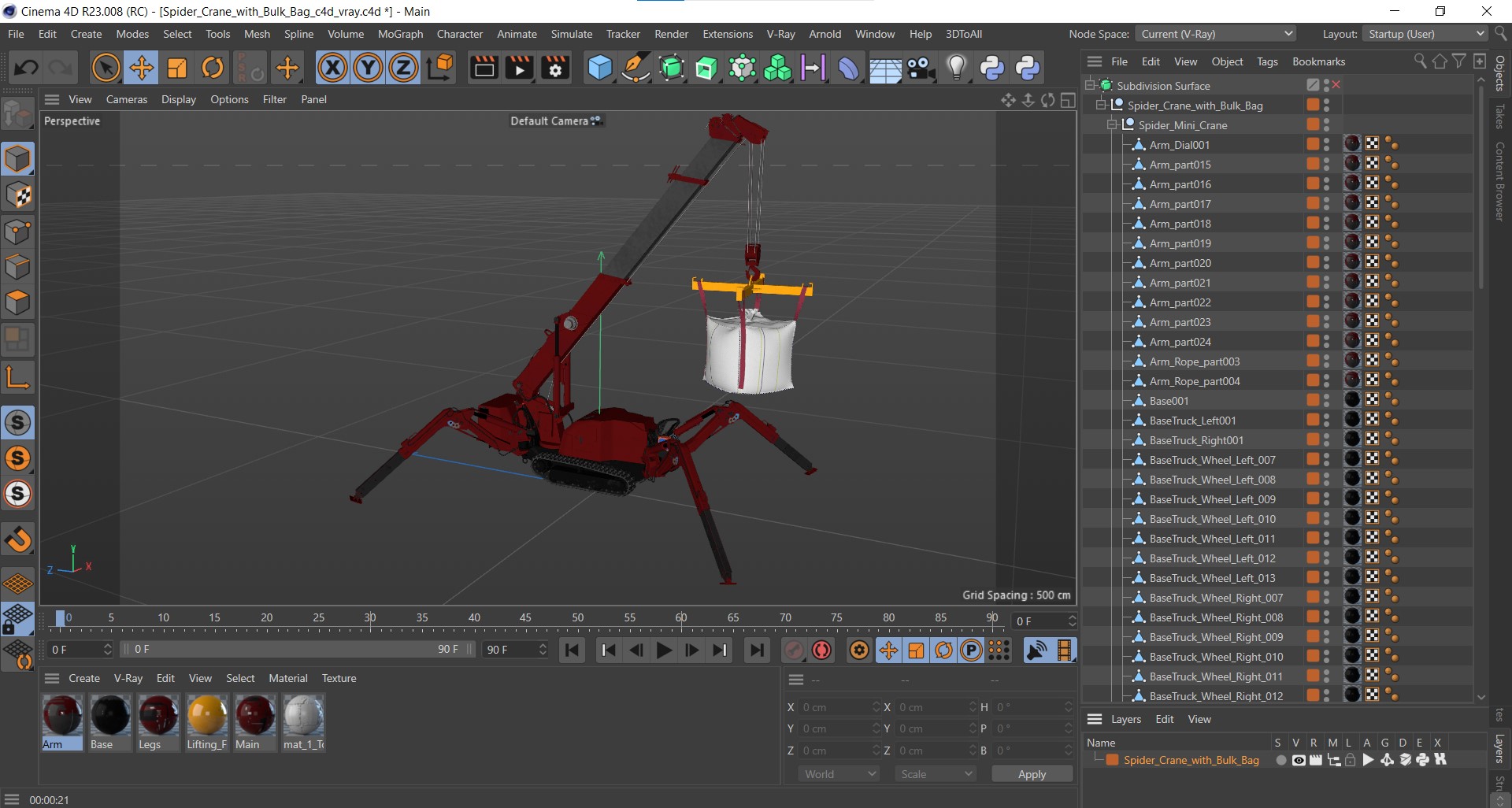 3D Spider Crane with Bulk Bag