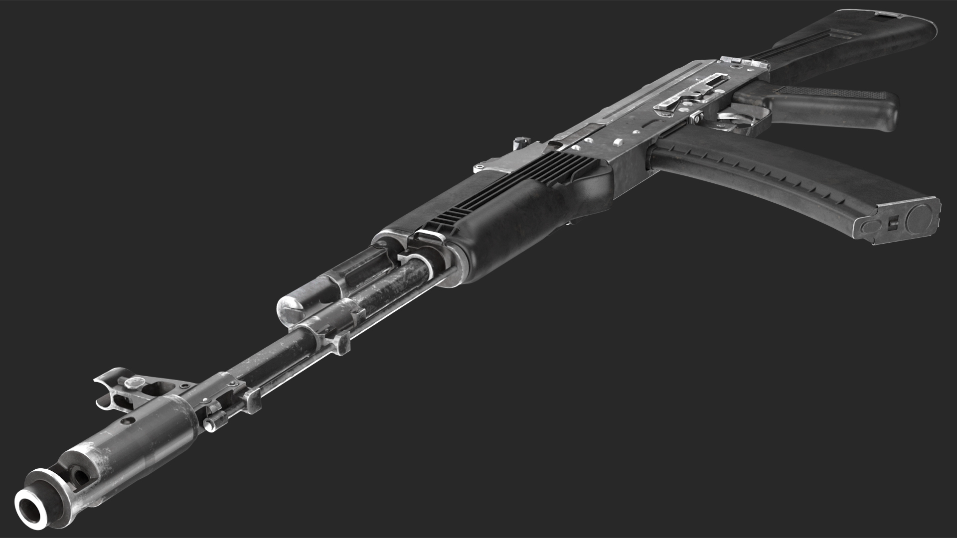 3D model Assault Rifle AK-74M