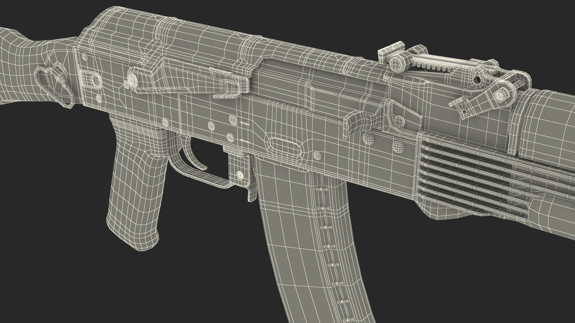 3D model Assault Rifle AK-74M