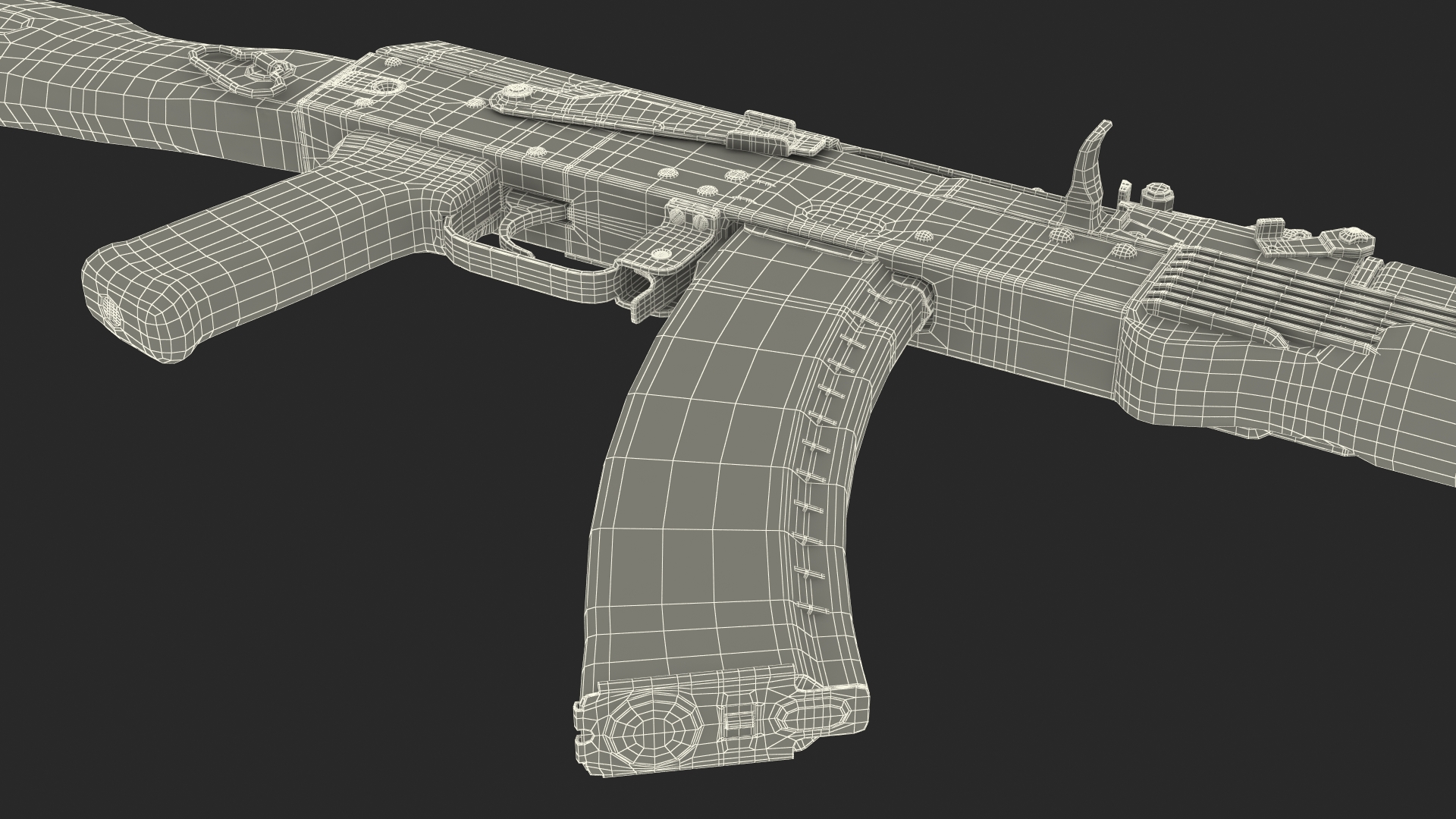 3D model Assault Rifle AK-74M