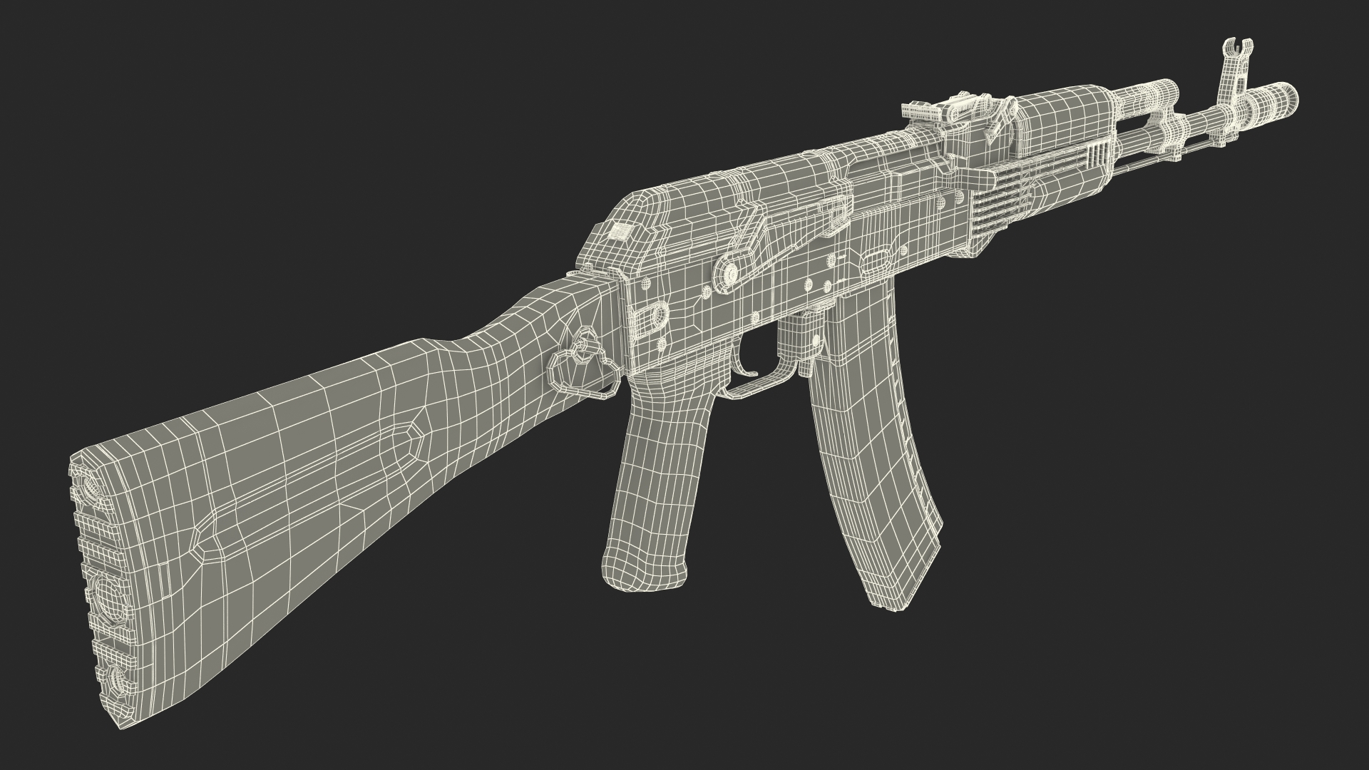 3D model Assault Rifle AK-74M