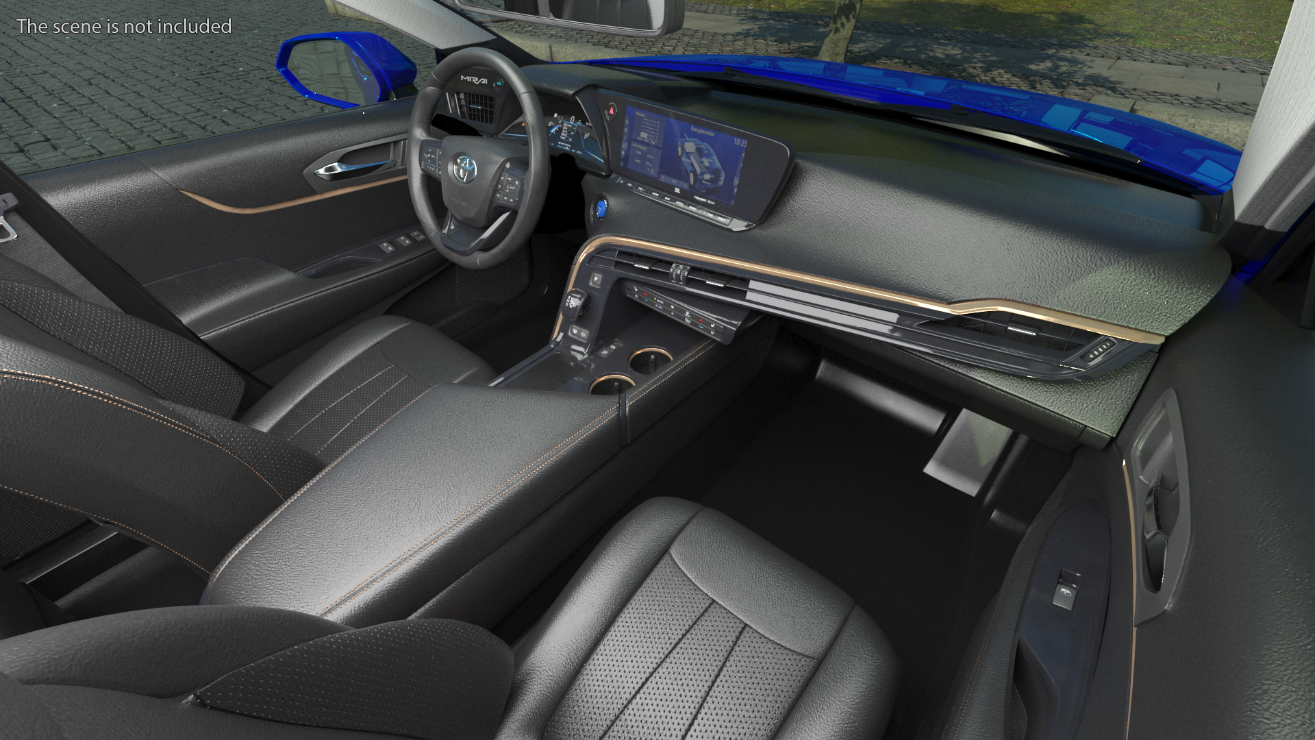 Toyota Mirai Hydrogen Fuel Cell Vehicle Fully Detailed 3D model