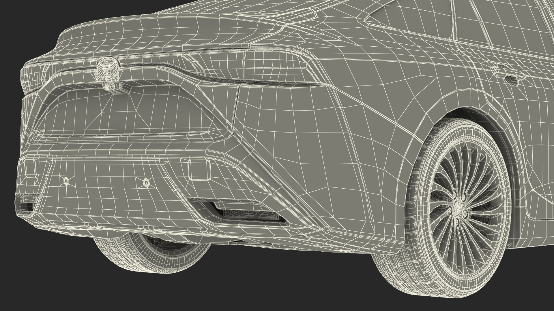 Toyota Mirai Hydrogen Fuel Cell Vehicle Fully Detailed 3D model