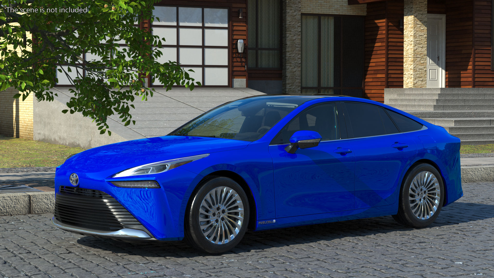 Toyota Mirai Hydrogen Fuel Cell Vehicle Fully Detailed 3D model