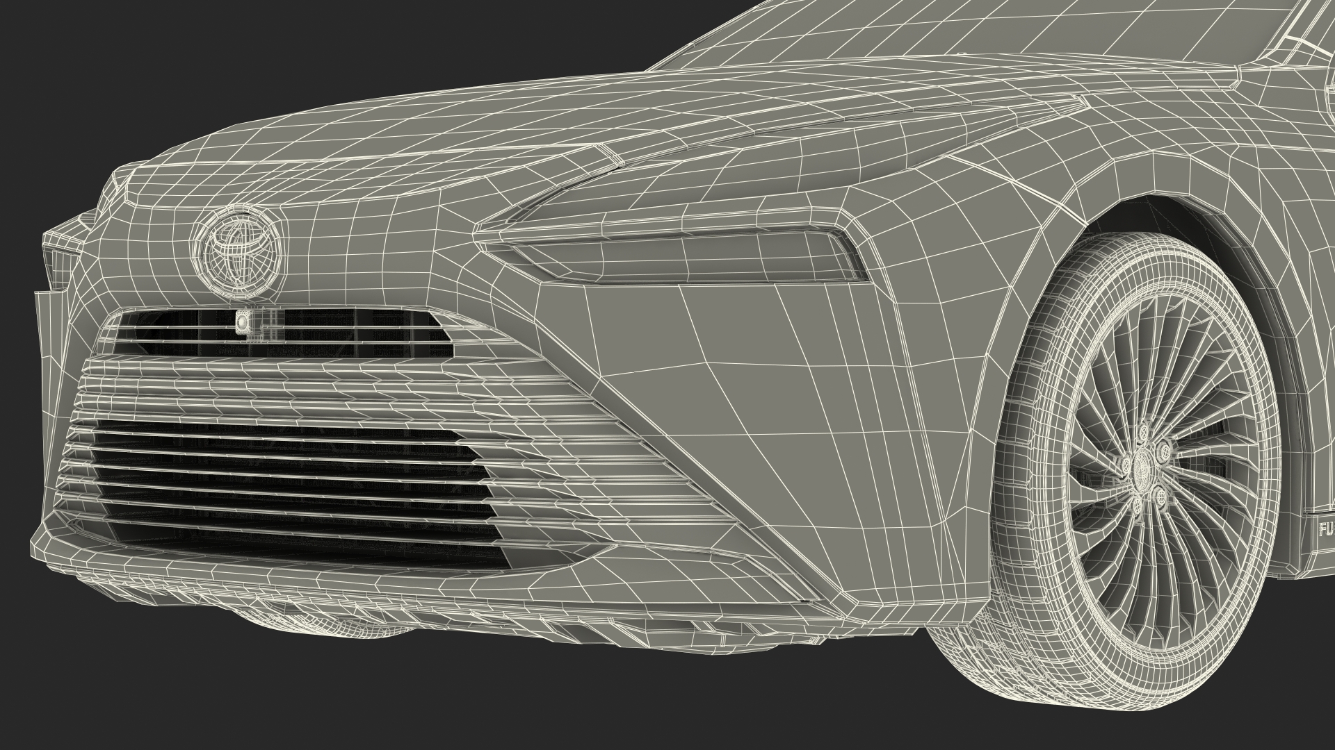 Toyota Mirai Hydrogen Fuel Cell Vehicle Fully Detailed 3D model