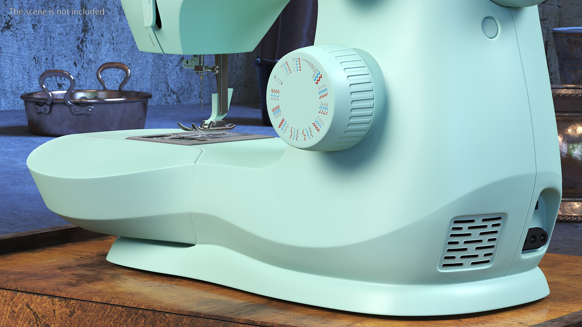 3D model Mechanical Sewing Machine