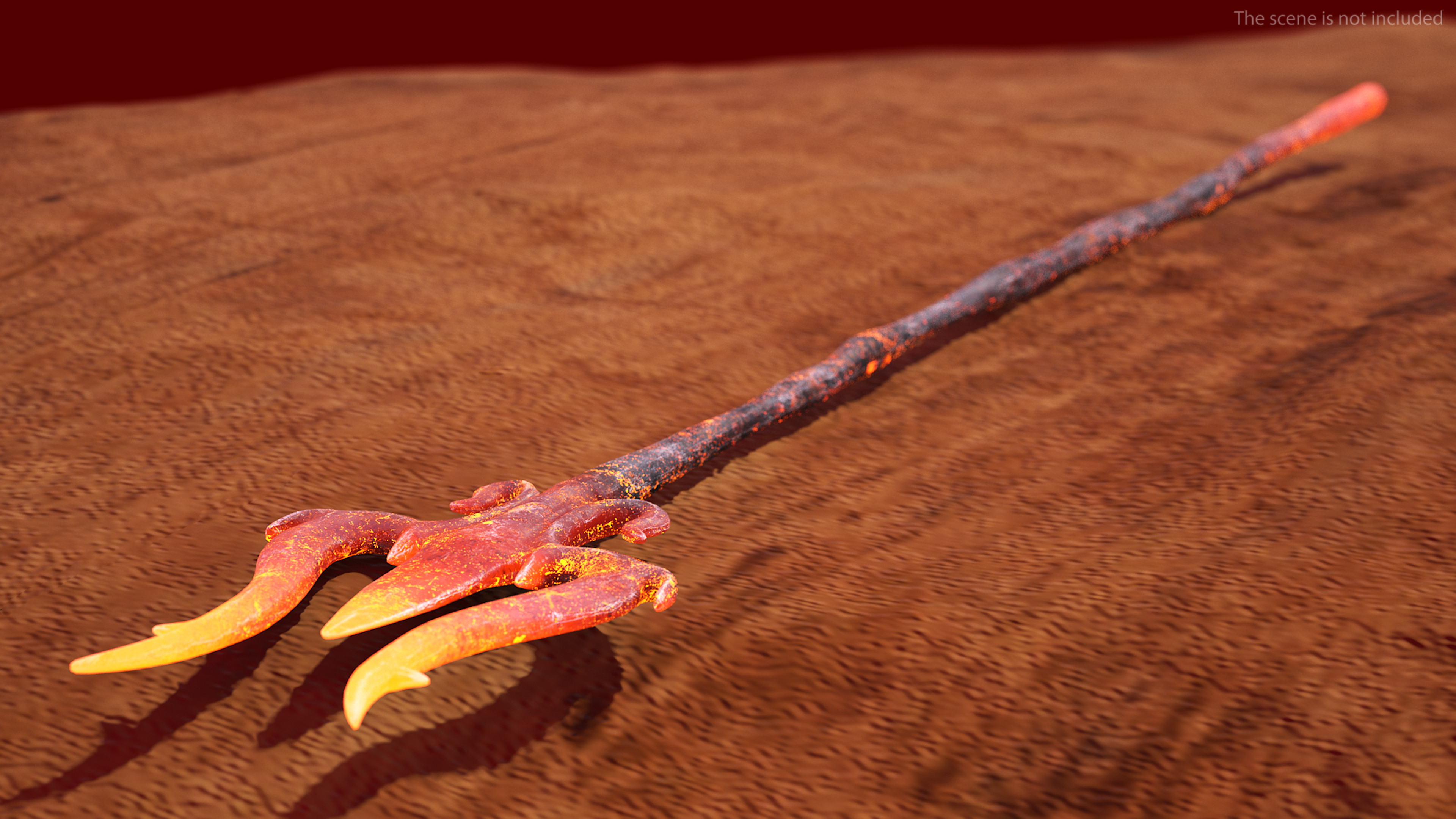 3D Devil Trident model