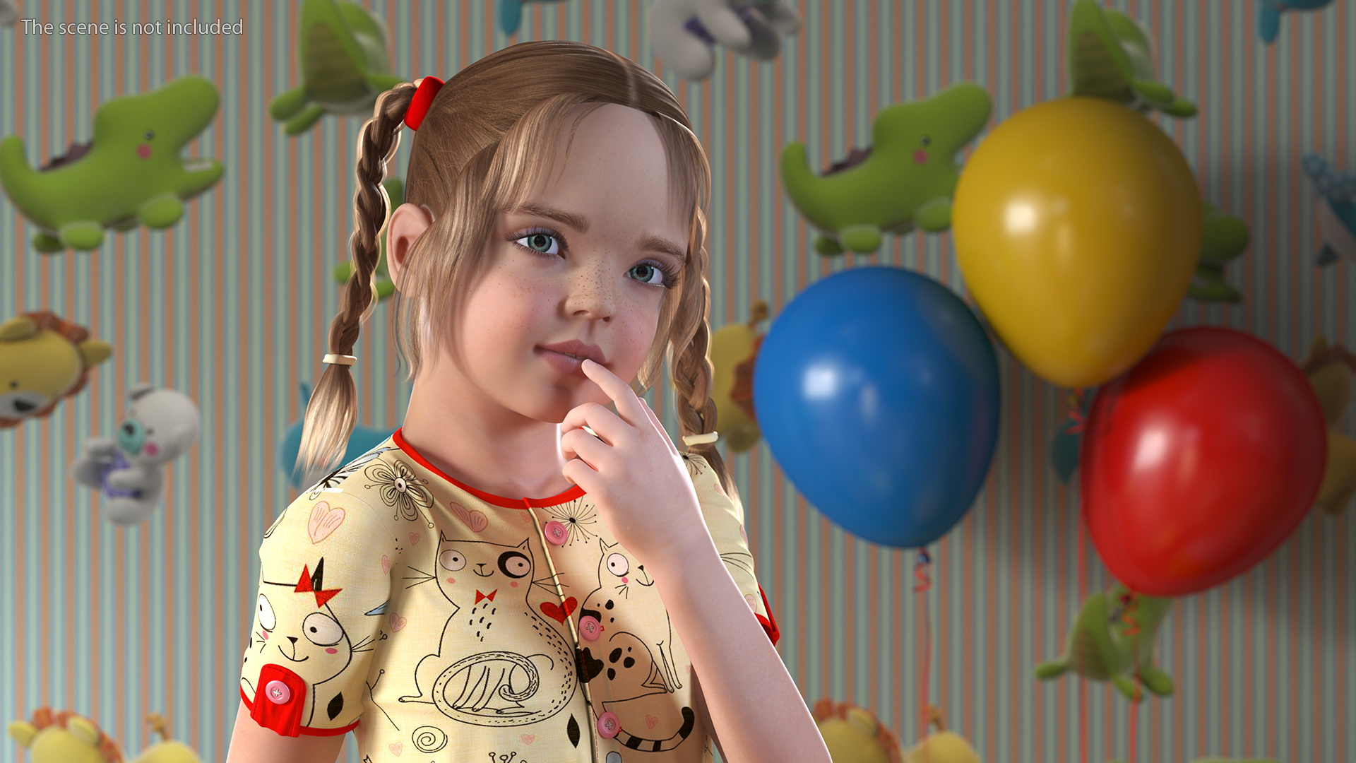 3D model Child Girl