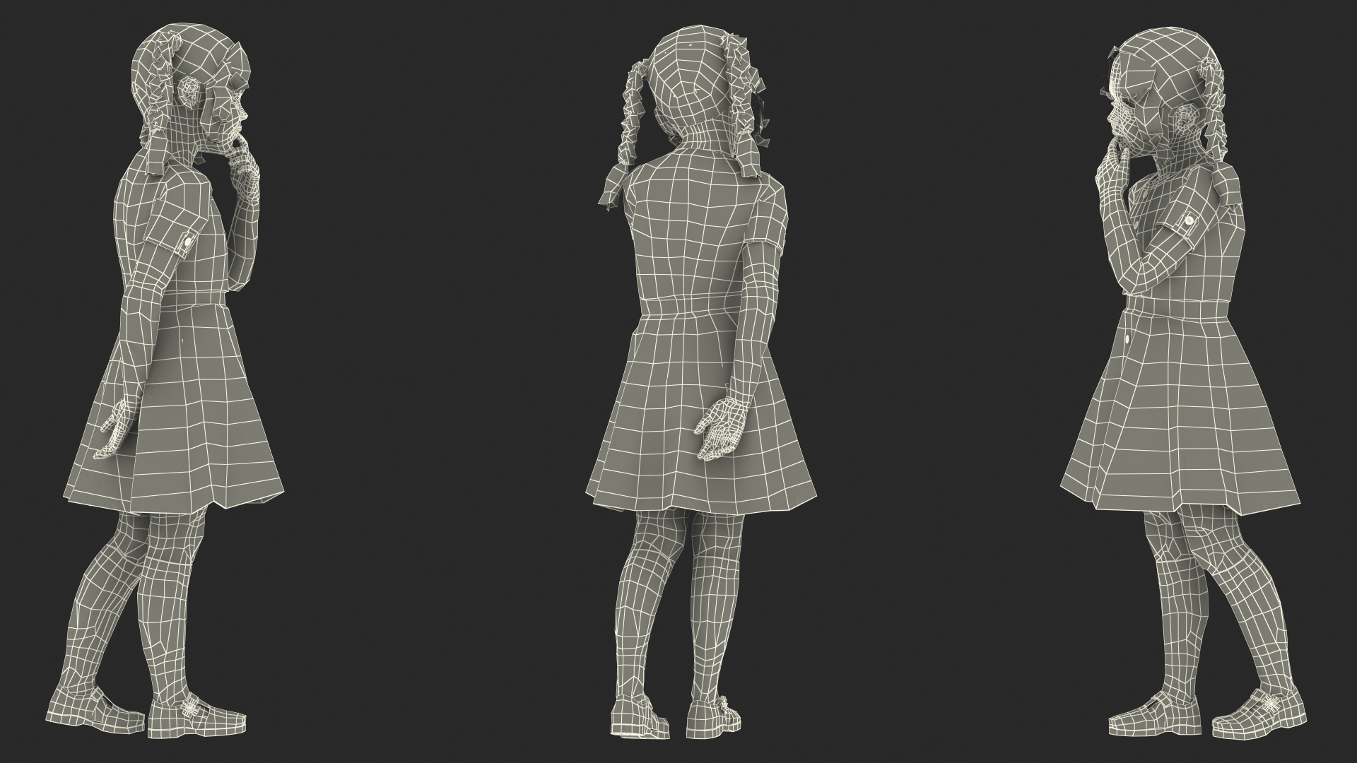 3D model Child Girl