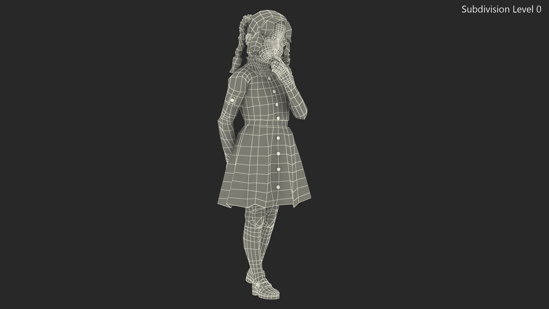 3D model Child Girl